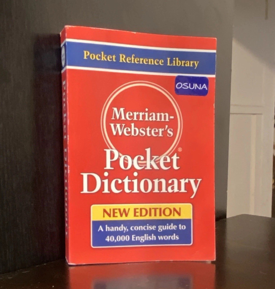 Merriam-Webster’s Pocket Dictionary New Edition 2018 Reference Library 416 pgs