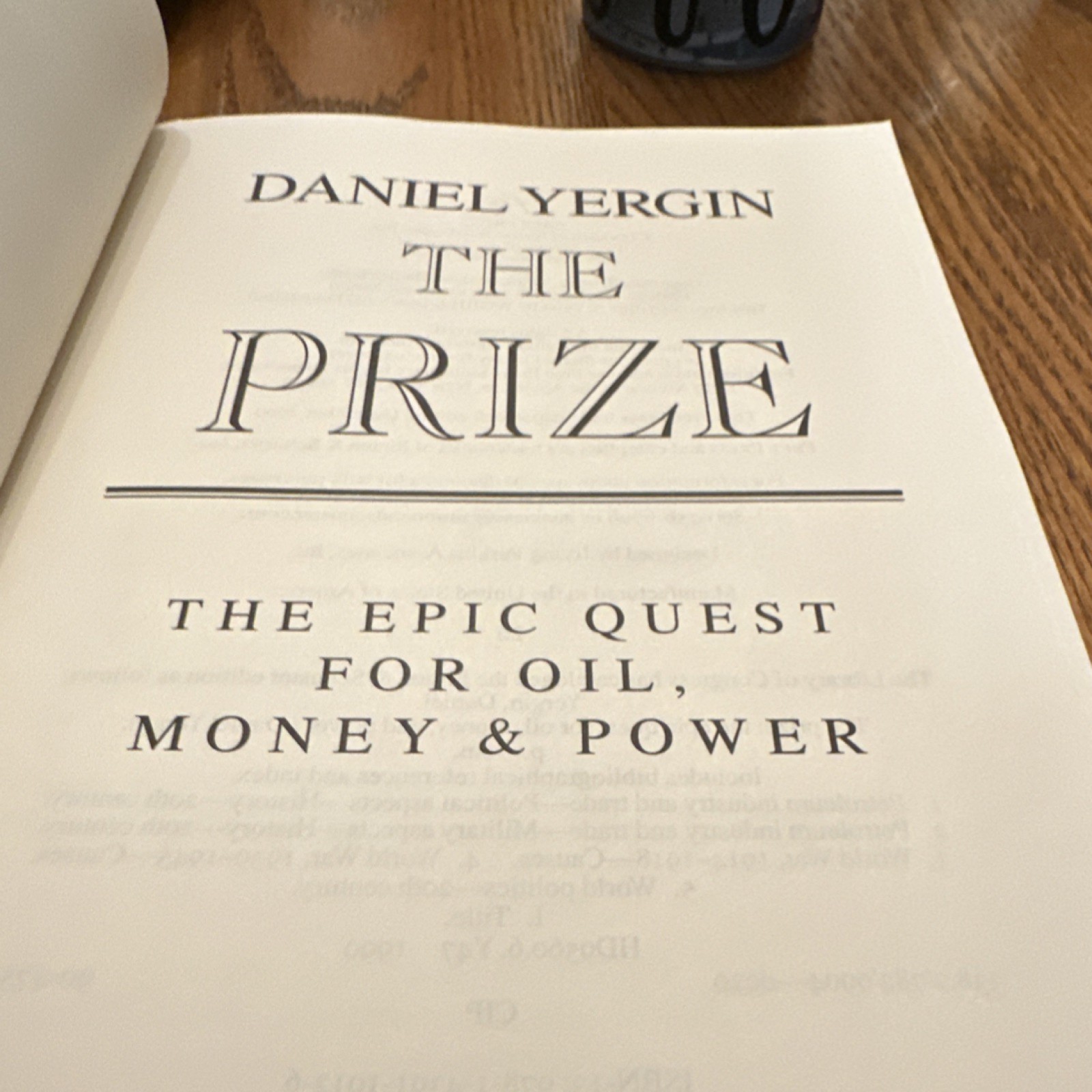 Free Press Prize Daniel Yergin Paperback Political Science History Military Oil