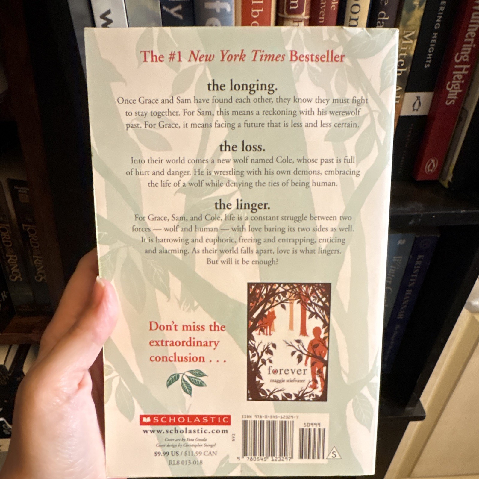 Linger (Shiver Ser.) Maggie Stiefvater paperback paranormal novel Scholastic