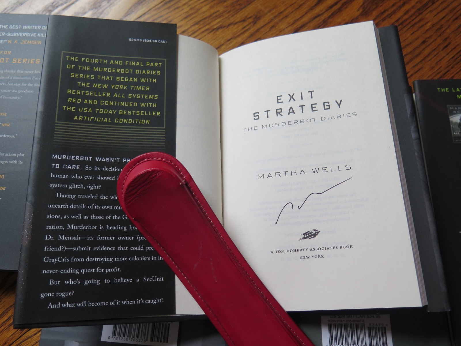 ALL 8 NOVELS SIGNED by Martha Wells | MURDERBOT DIARIES Complete | 1st Editions