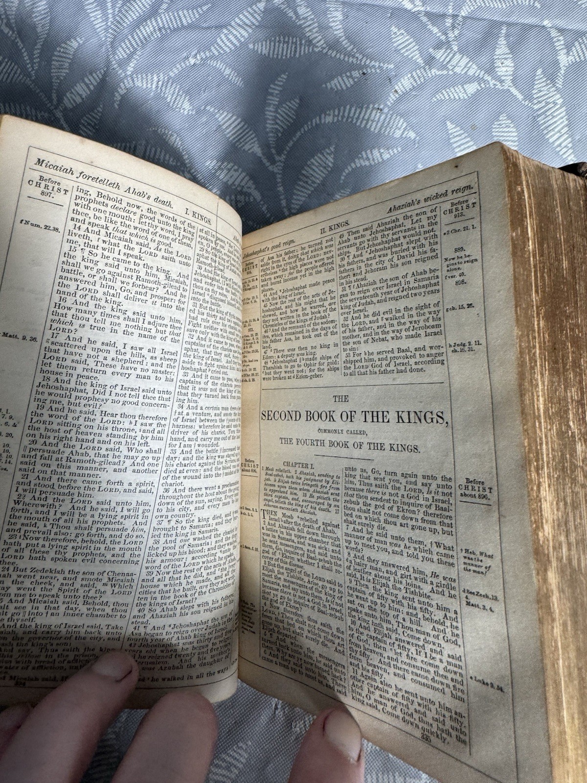 Antique Holy Bible 1868 American Bible Society Pocket Size Leather Guilt Edges