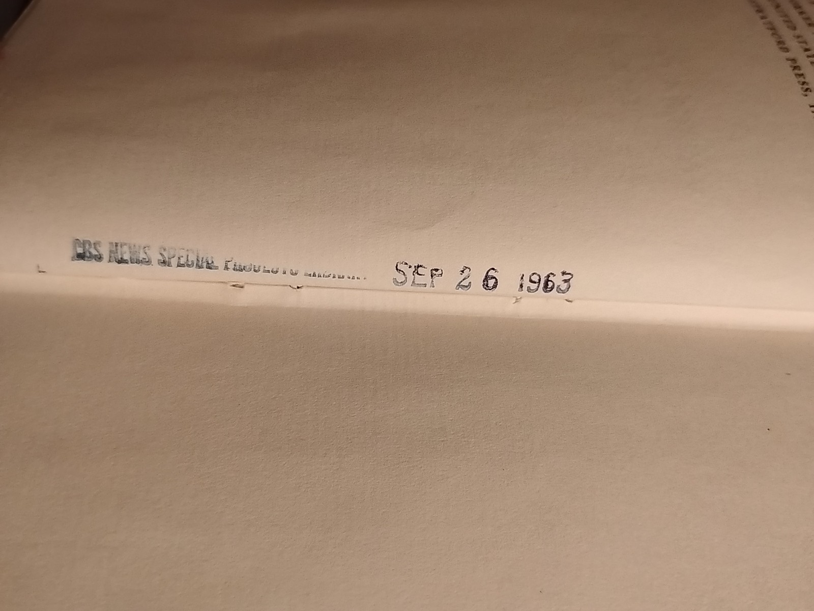 1963 Letters From Vatican City – CBS NEWS Reference Library Stamped – 1st Ed