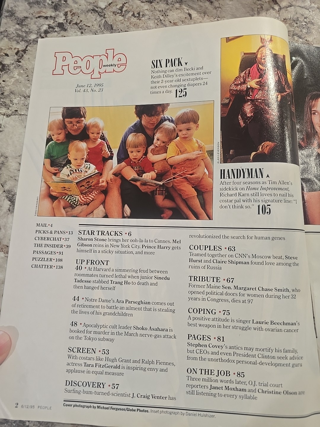 People Magazine June 12 1995 Christopher Reeve His Tragic Accident UNREAD LN