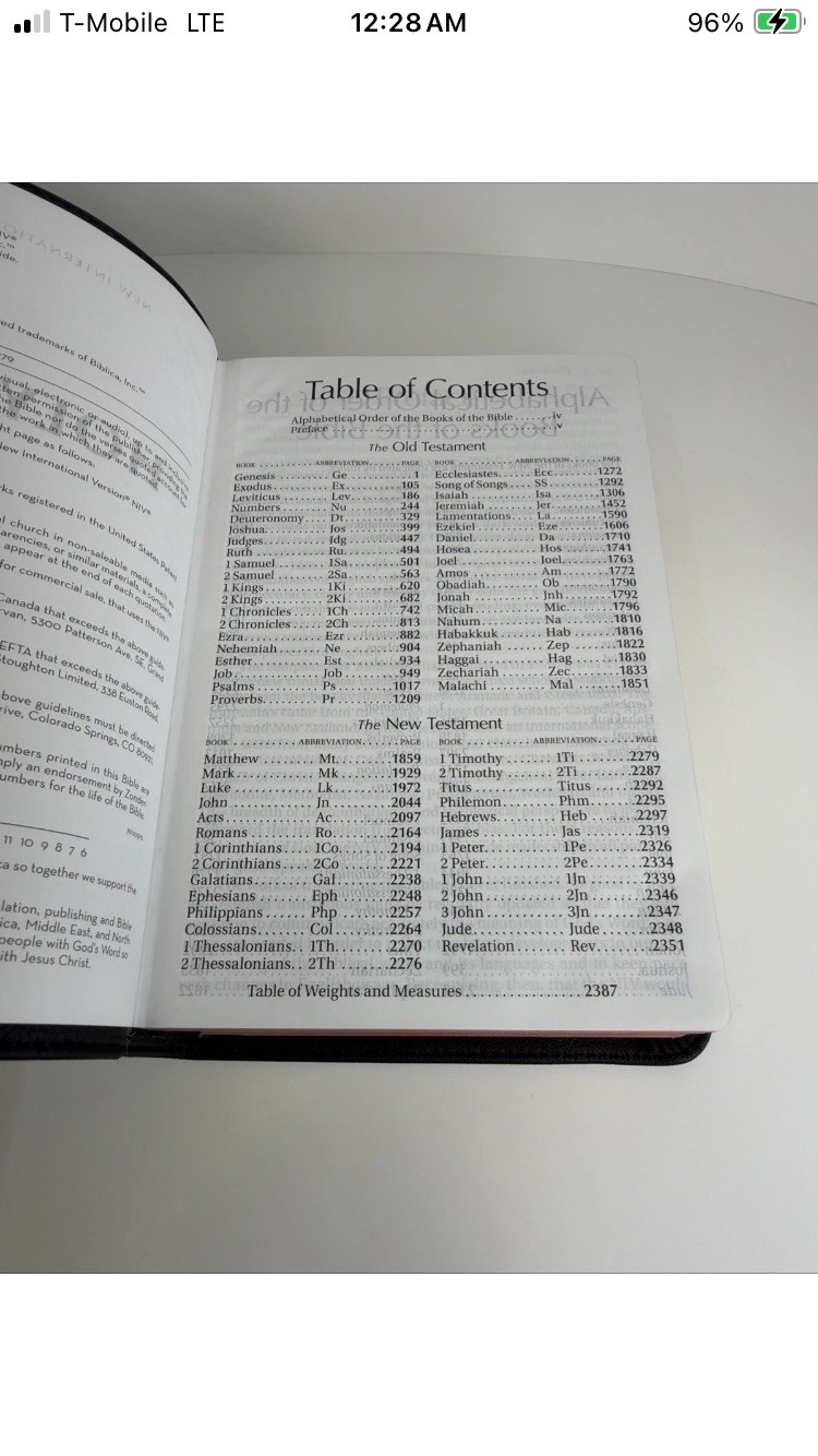 NIV, Giant Print Compact Bible, Giant Print, Premium Leather, Black – Excellent