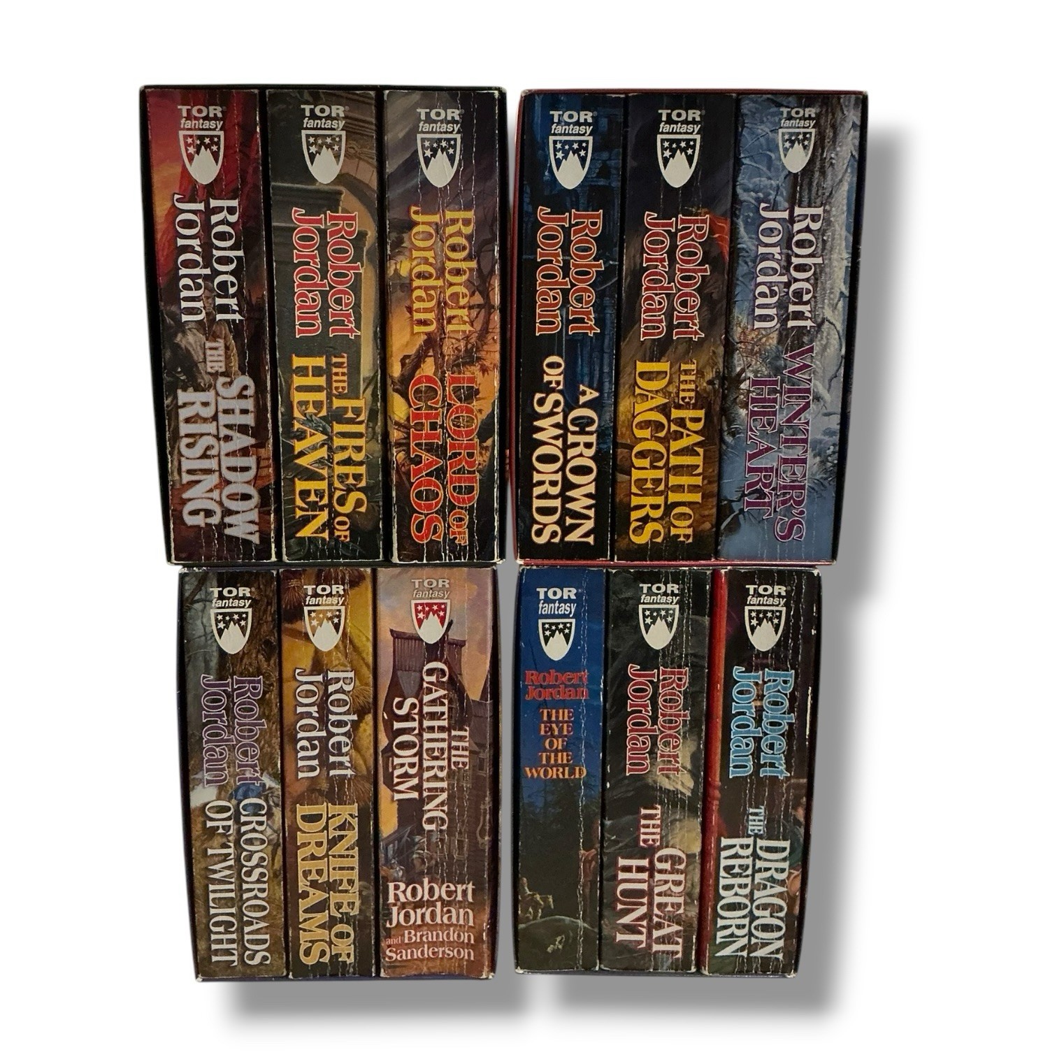 WHEEL OF TIME Book SET 1-12 set lot Original covers by Robert Jordan pb Boxed