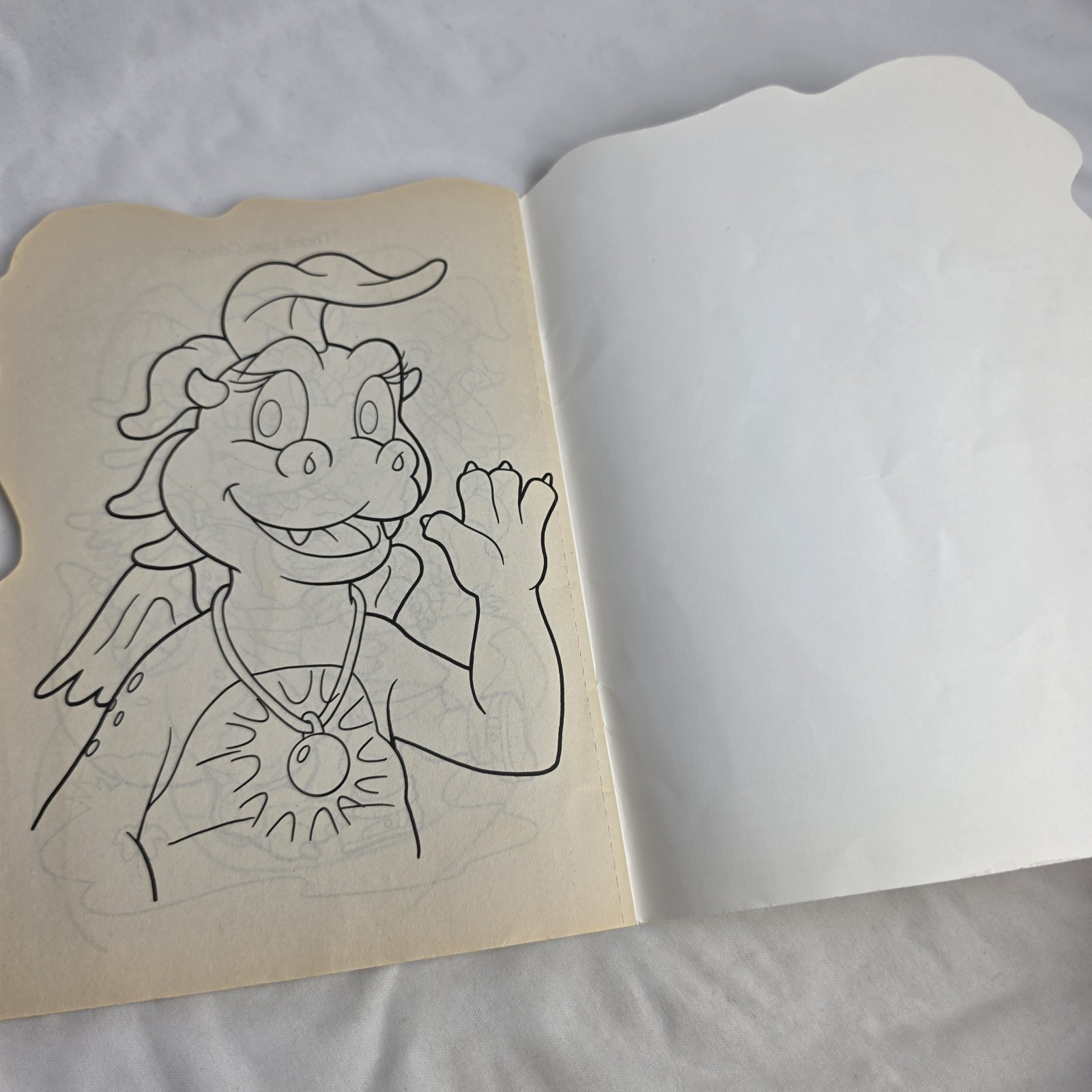 Vintage Y2K Dragon Tales All About Cassie Coloring Book 2002 NOS Unused
