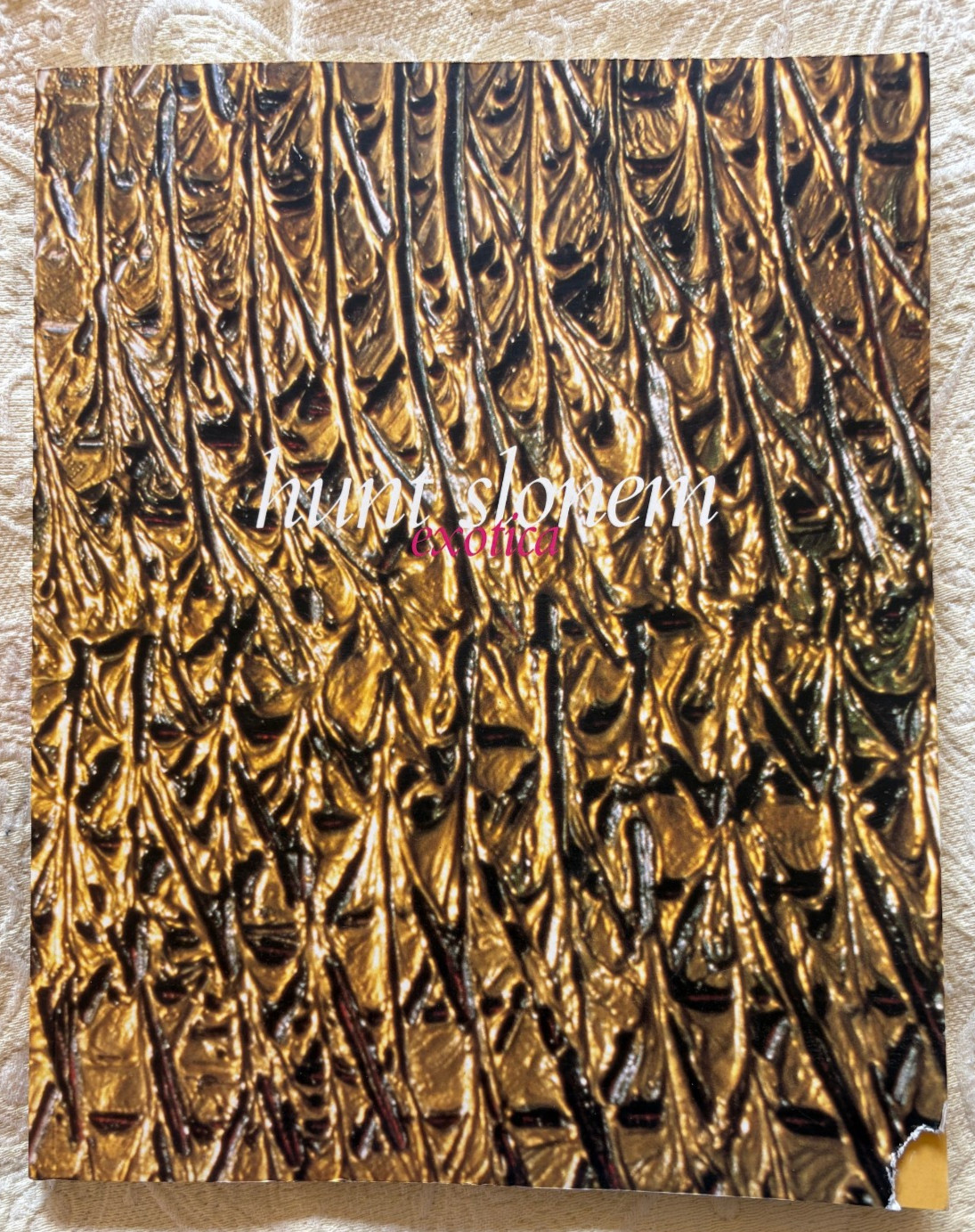 Hunt Slonem INSCRIBED Exotica Art Exhibit Catalog 1997 Softcover 144 Pages