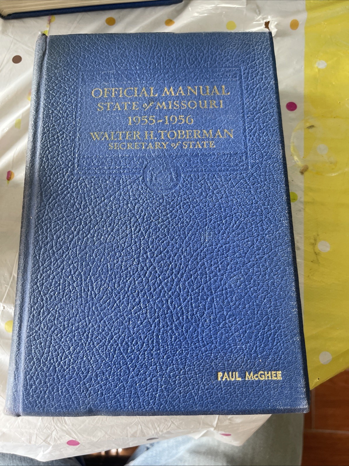 1951-1960 Official Manual State Missouri blue book Walter H Toberman 5 Book Lot
