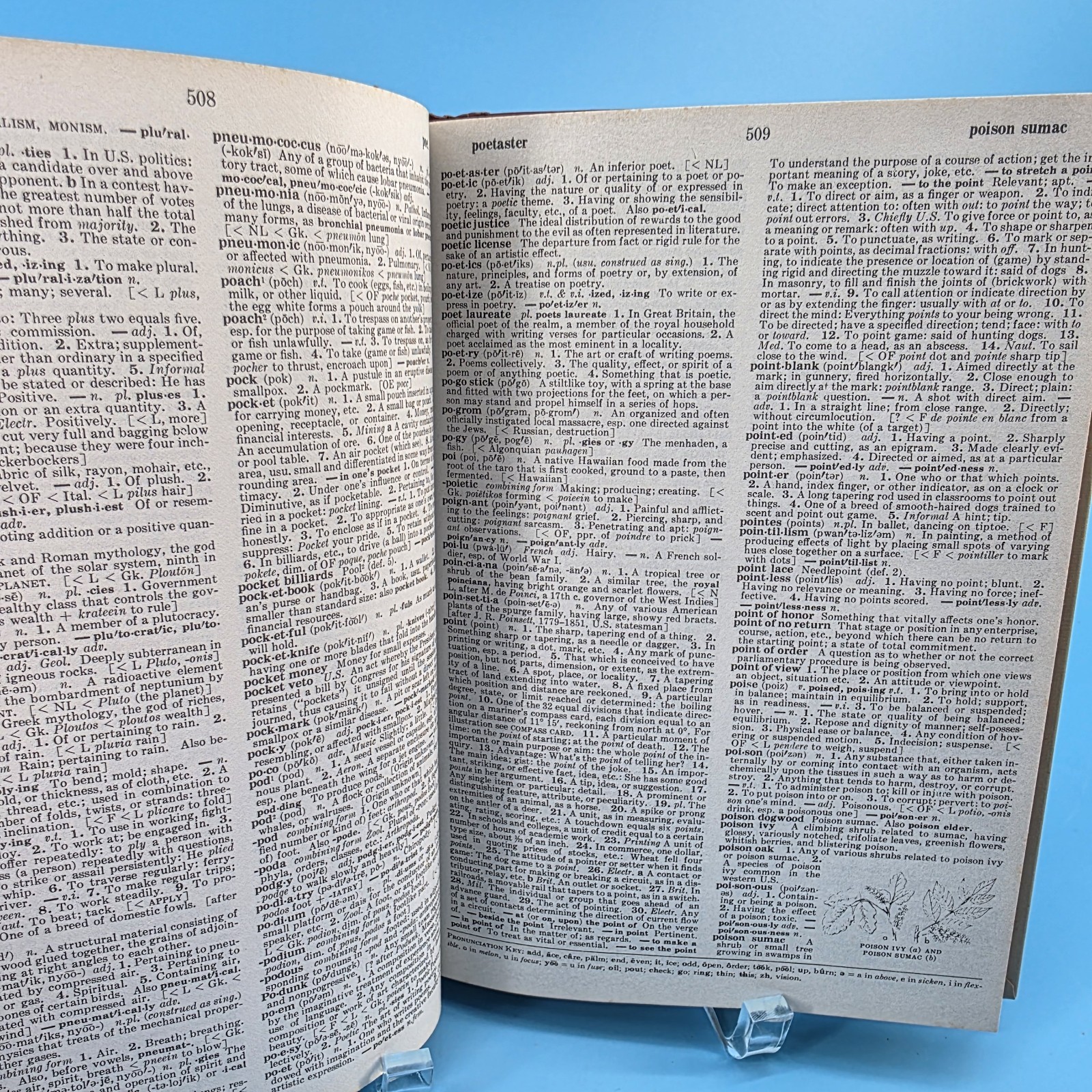 Vintage Funk And Wagnalls Standard 1981 Desk Dictionary Set Volume 1 &2