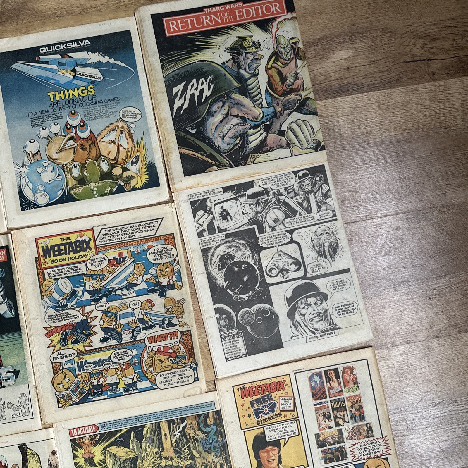 2000AD Progs Judge Dredd issues 321 – 339 job lot