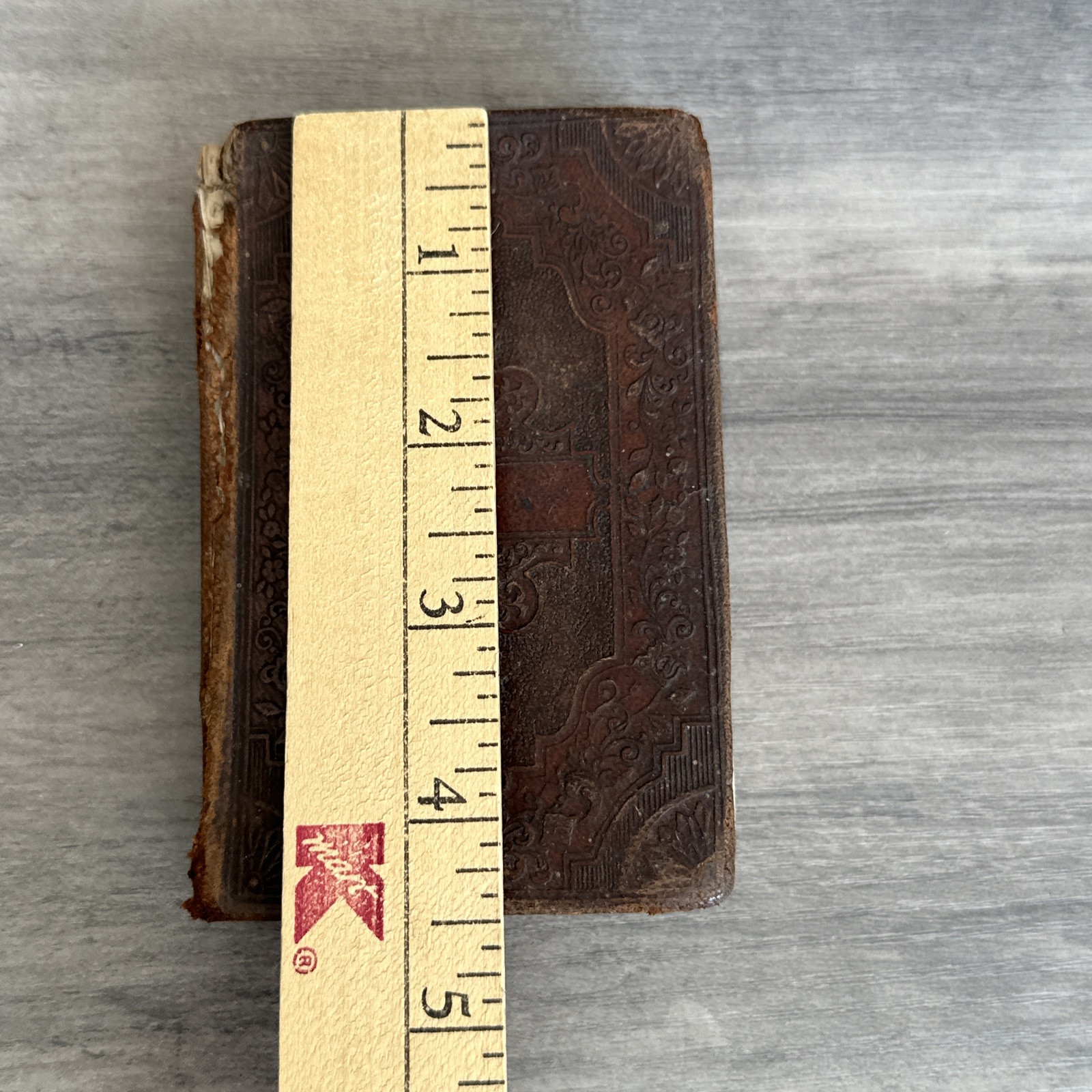 1854 Antique New Testament Pocket Bible American Bible Society Rare Collectible