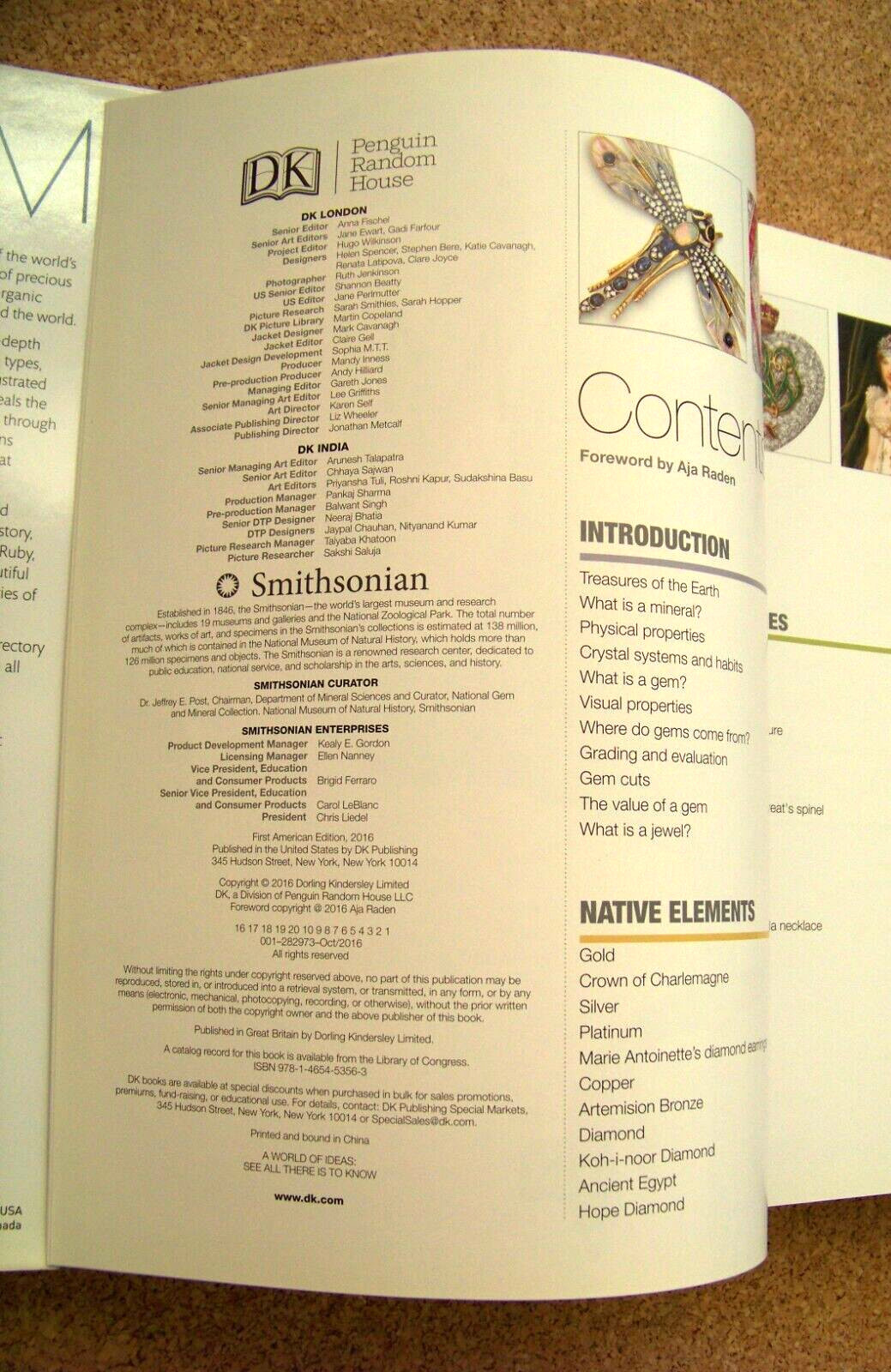 Smithsonian Gem 2016 1st Edition Hardback book 440 pages American Edition