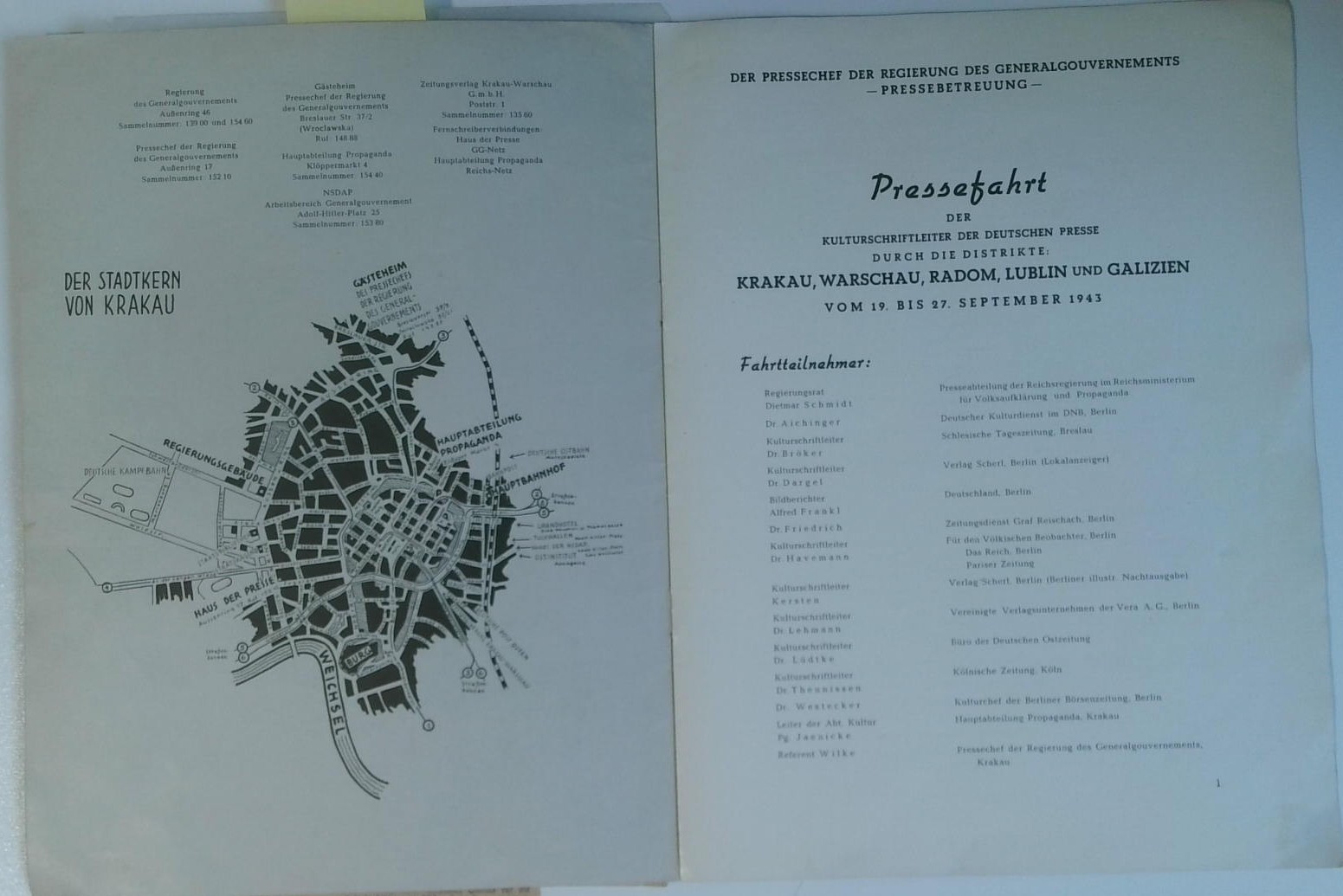 Umfassendes Konglomerat des Bevollmächtigten des Generalgouverneurs ca.1933-1944