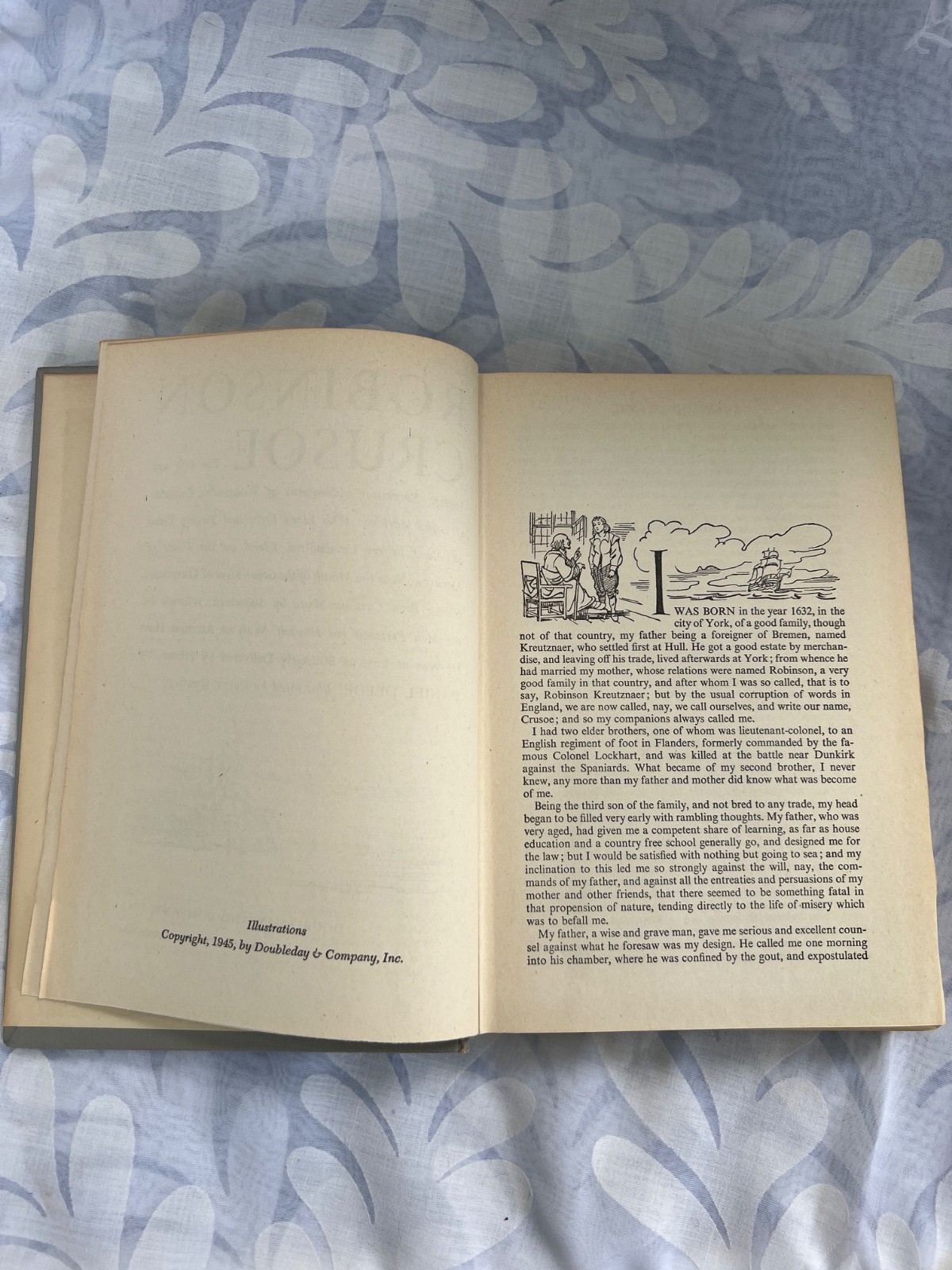 Robinson Crusoe by Daniel Defoe, published by Literary Guild