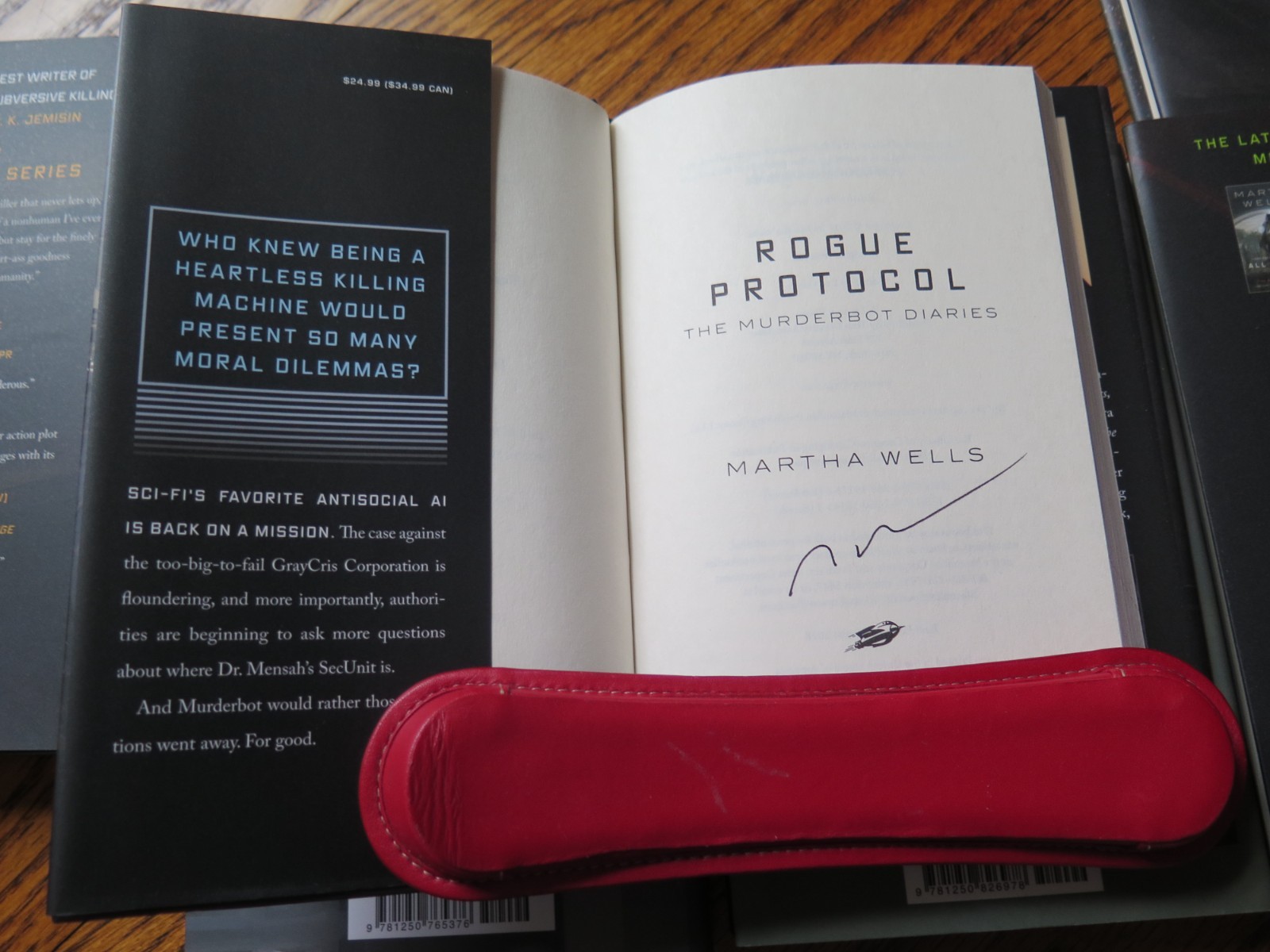 ALL 8 NOVELS SIGNED by Martha Wells | MURDERBOT DIARIES Complete | 1st Editions