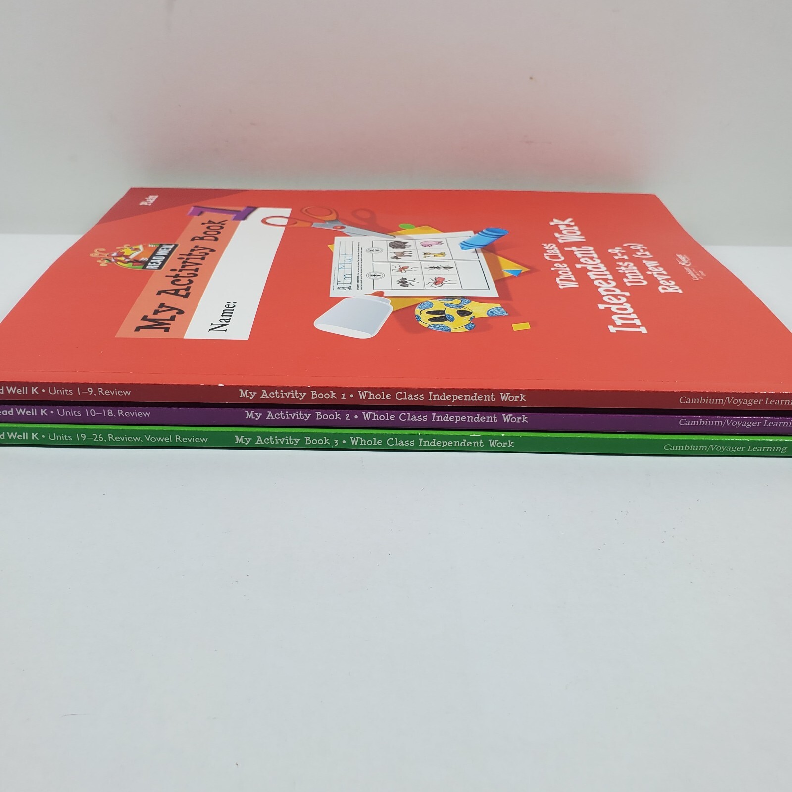 Read Well Level K My Activity Books 1-3 Sopris West Voyager Cambium Homeschool