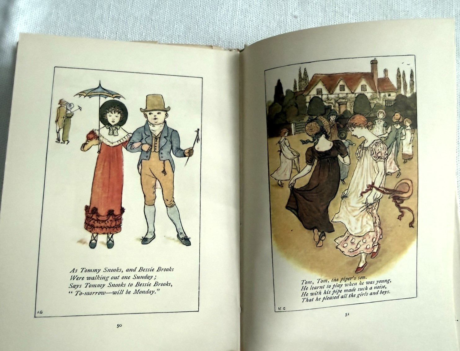 vintage MOTHER GOOSE Illustrated by KATE GREENAWAY, Published in Great Britain