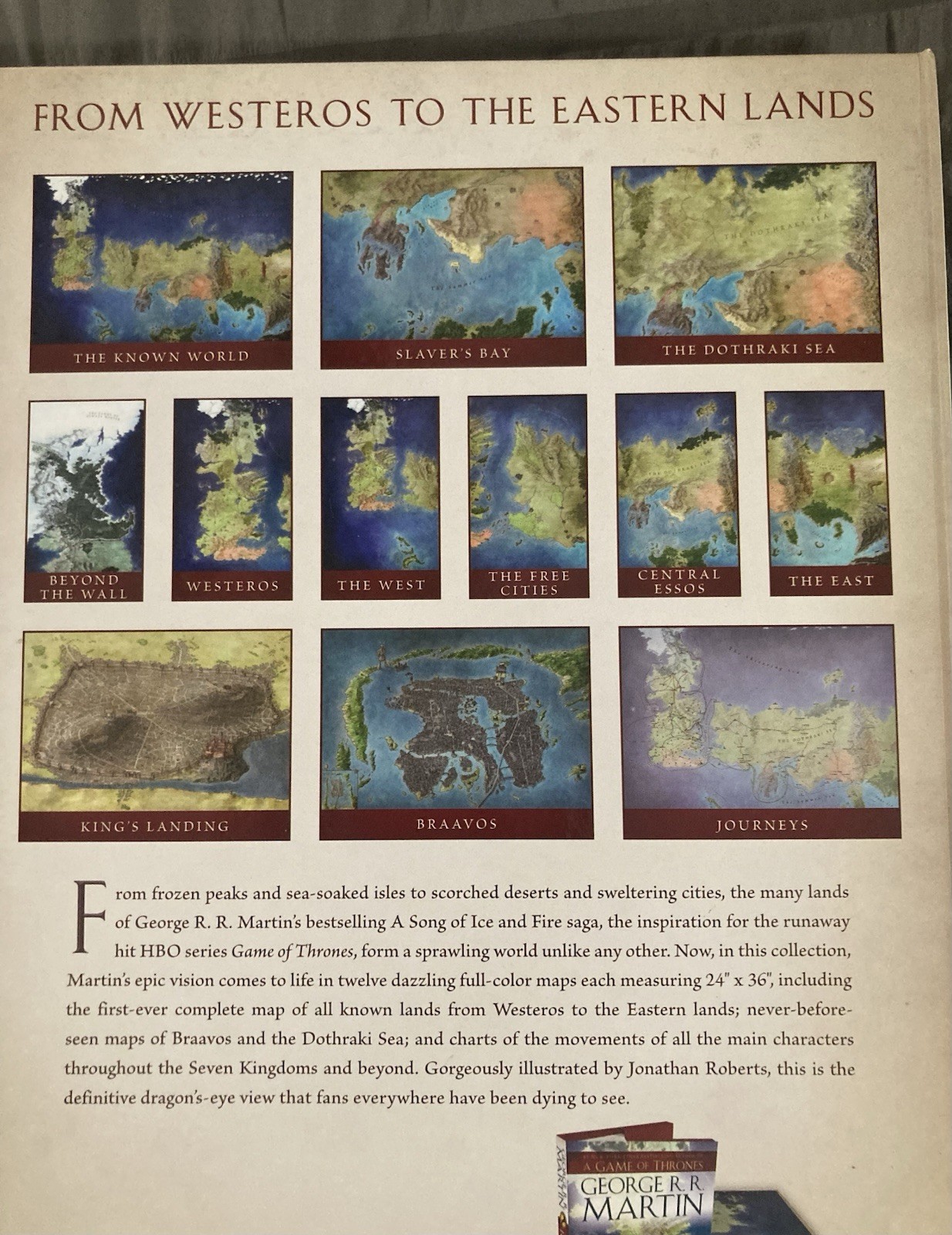Game of thrones hard cover collectors set art maps history graphic novels