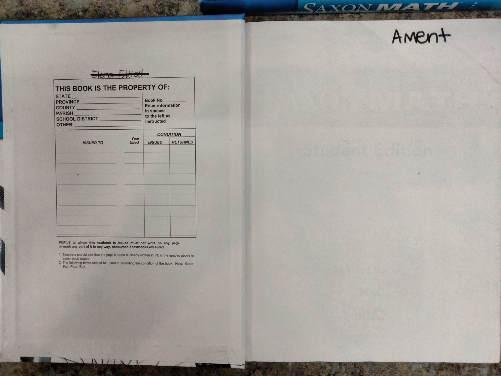 Saxon Math Intermediate 3 Student Edition