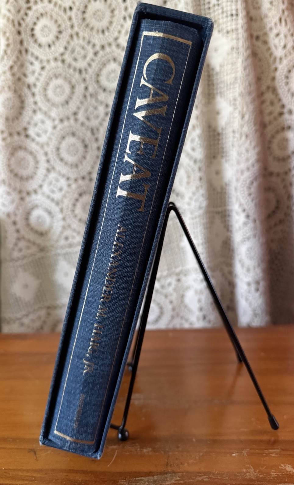 Caveat by Alexander Haig 1984 LIMITED SIGNED NUMBERED 820/1000 HC w/ Slipcase