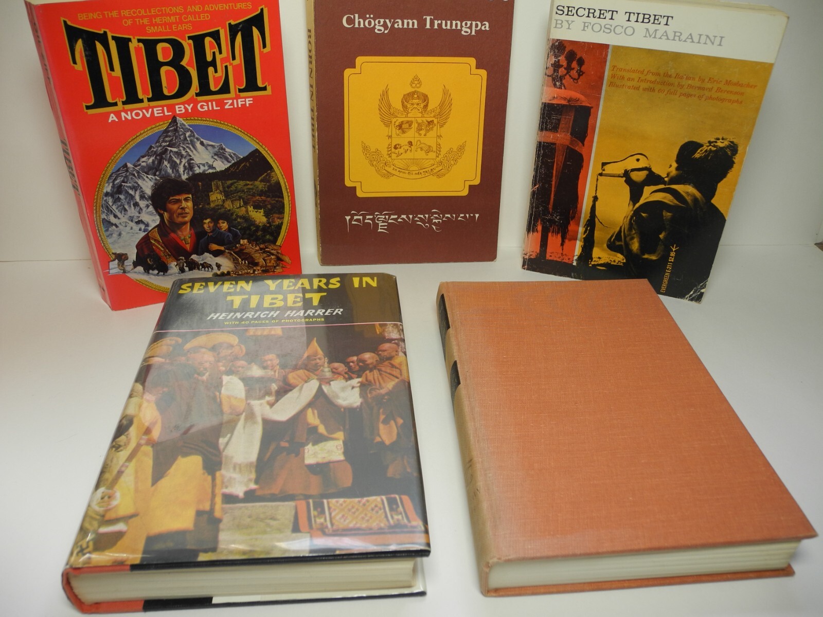 TIBET Tibetan History Vintage Book Lot Buddhism Art Philosophy Custom Old Photos