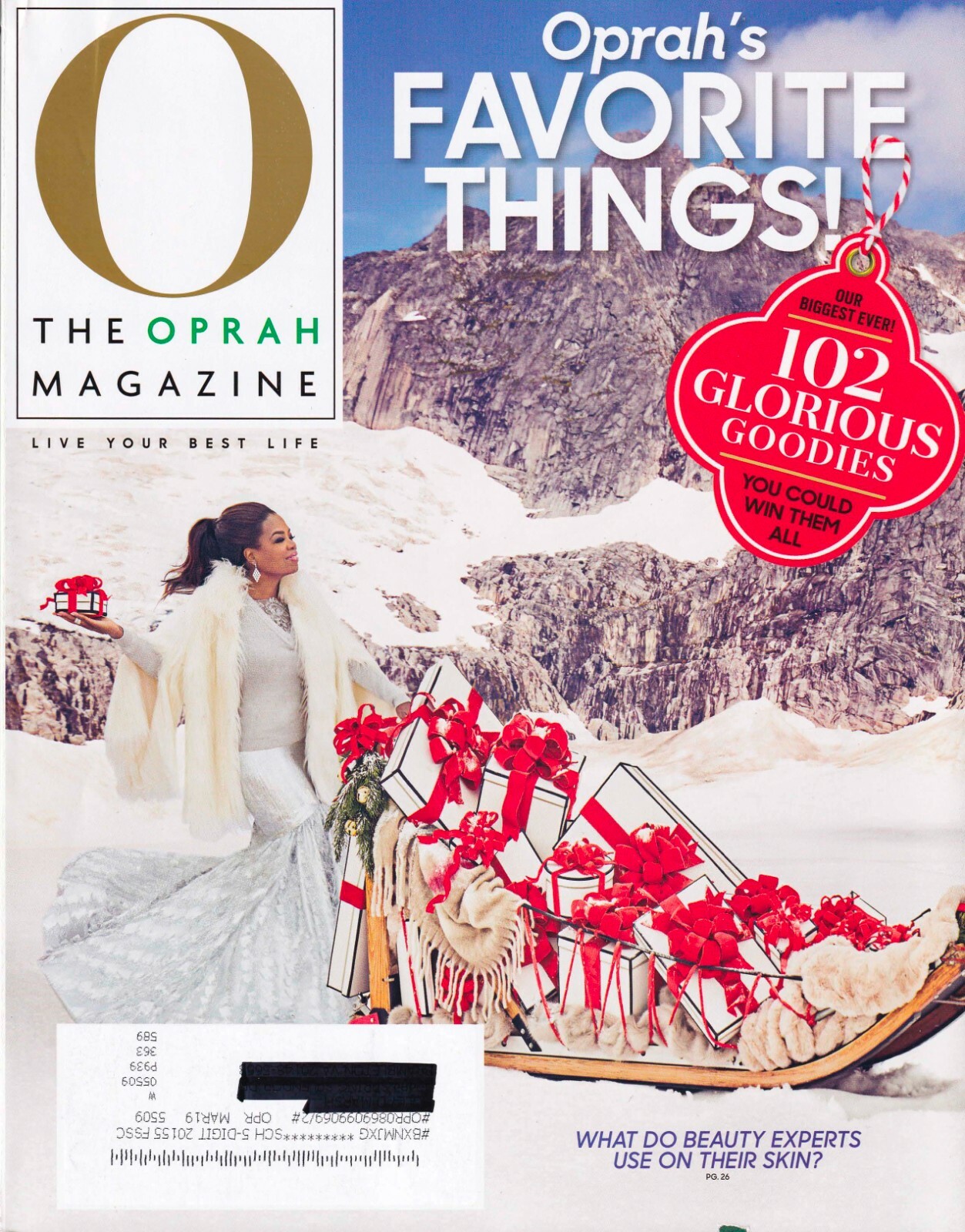 O, The Oprah Magazine – December, 2017. Oprah’s Favorite Things! 166 Pages!