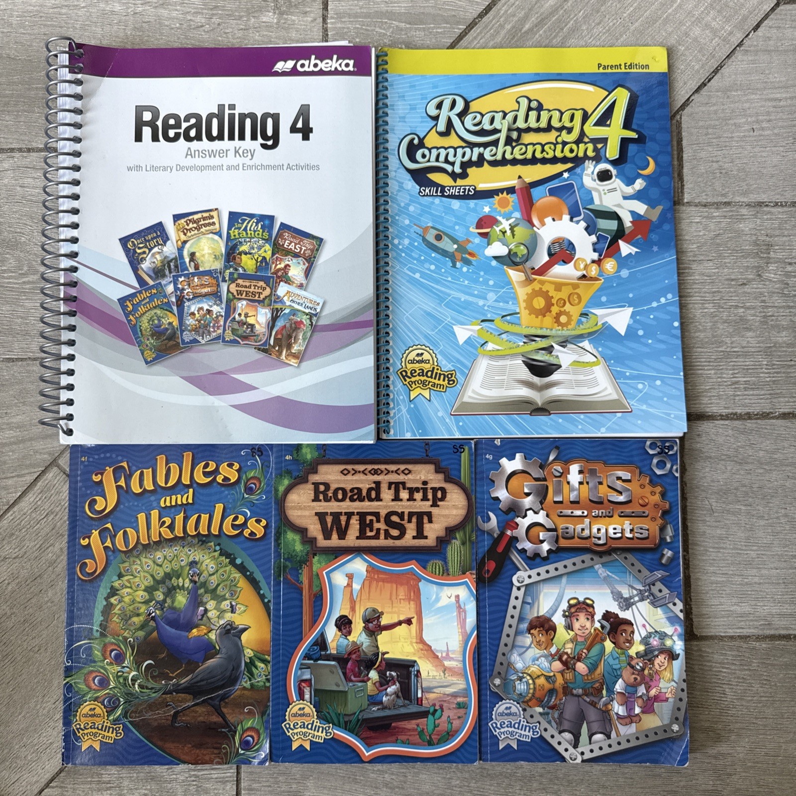 A Beka 4th Grade Reading Teacher/Answer Keys And 3 Readers Gifts And Gadgets