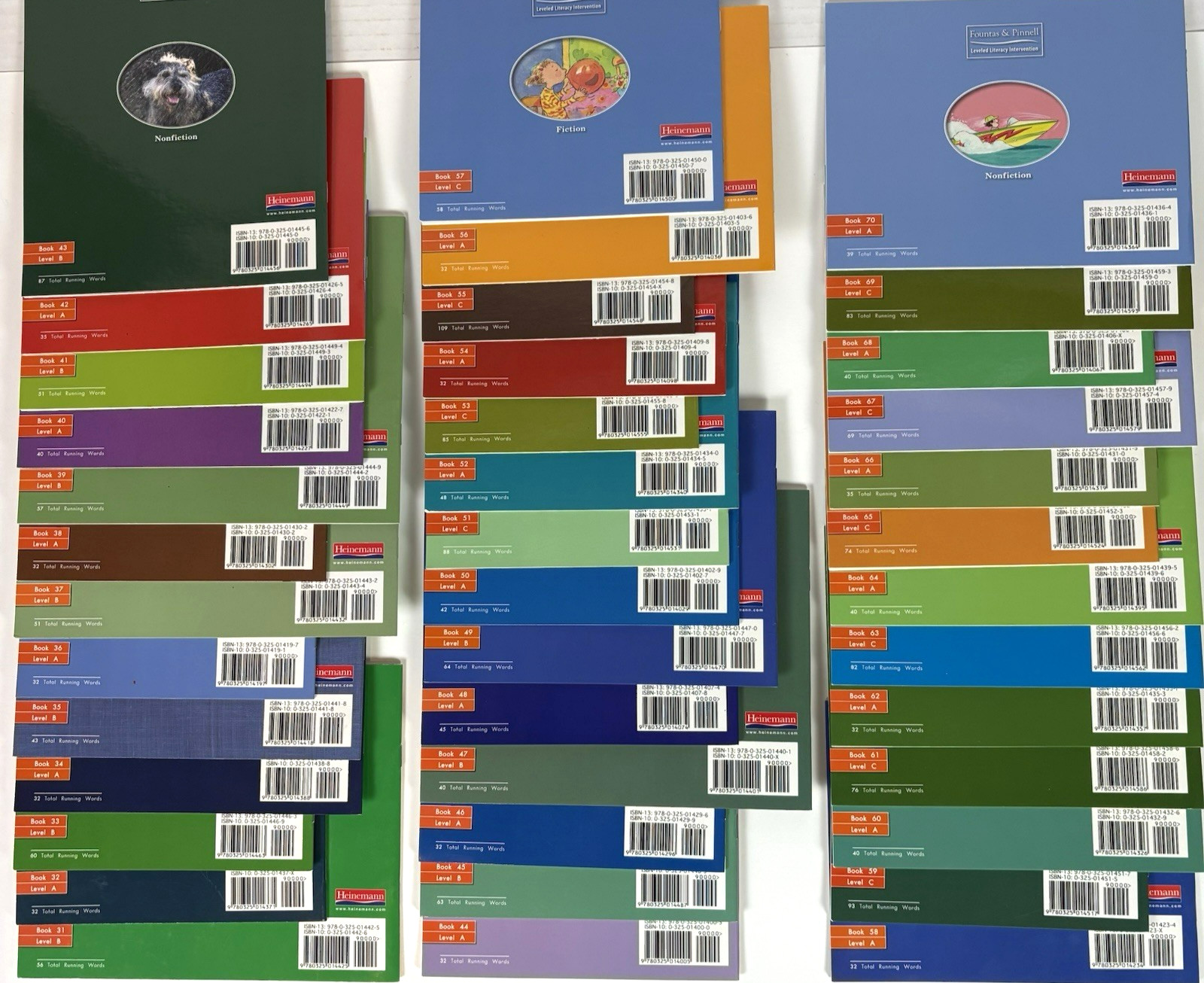FOUNTAS & PINNELL LLI ORANGE Full Set 70 Color Readers – Kindergarten Levels A-C