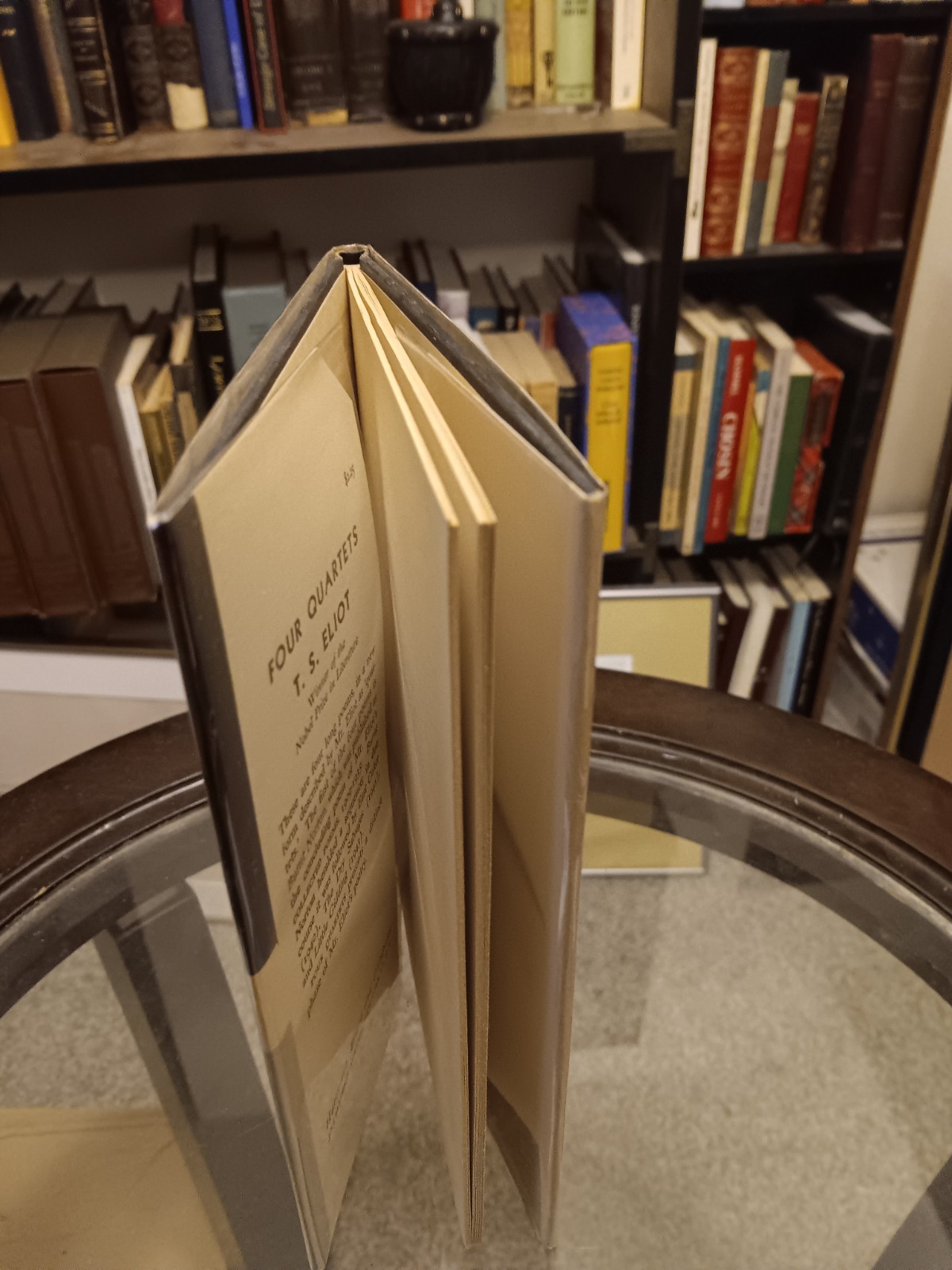 T S Eliot / FOUR QUARTETS 1st Edition 1943 HCDJ Early Printing