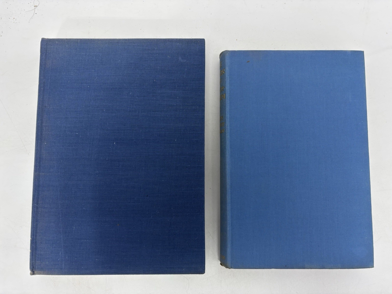 Collection of Vintage Blue Books for Decoration. 14cm shelf space.