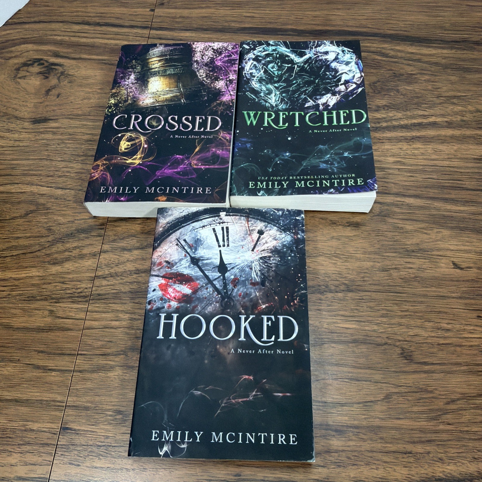 Emily McIntire Never After Series 5 PB Lot Hexed Scarred Hooked Wretched Crossed