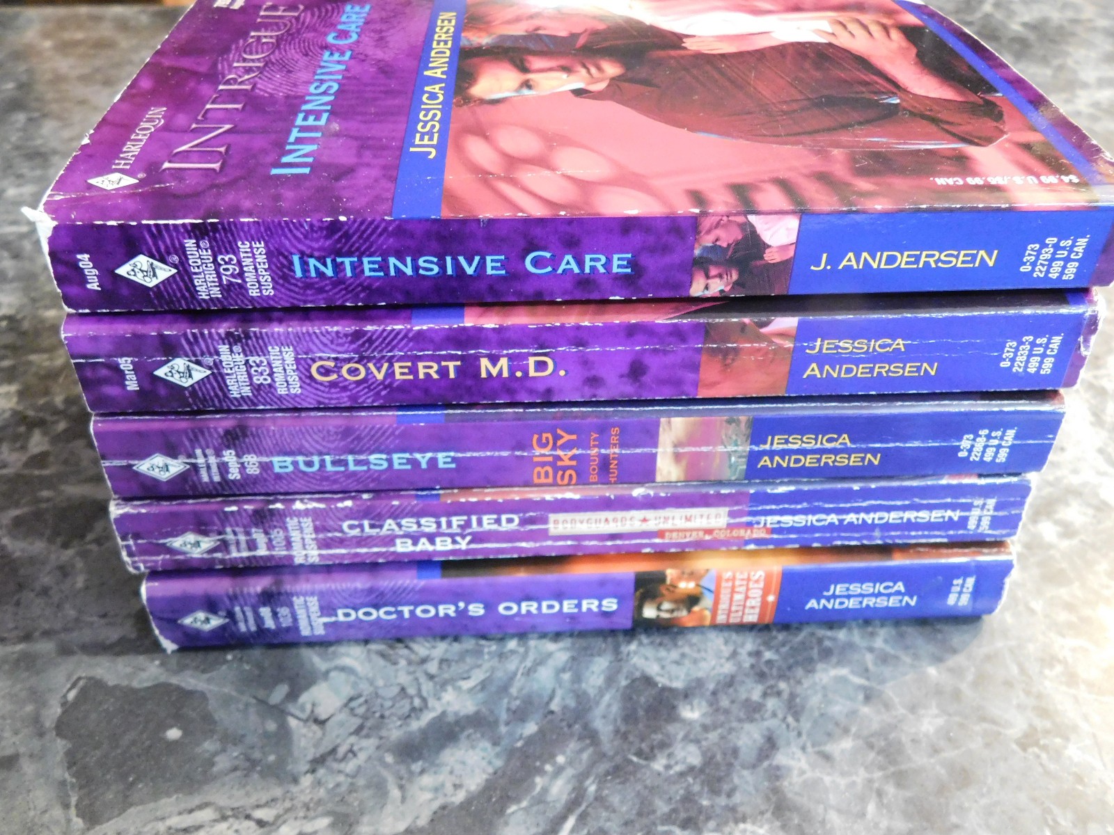 Harlequin Intrigue Jessica Andersen lot of 5 Romantic Suspense Paperbacks