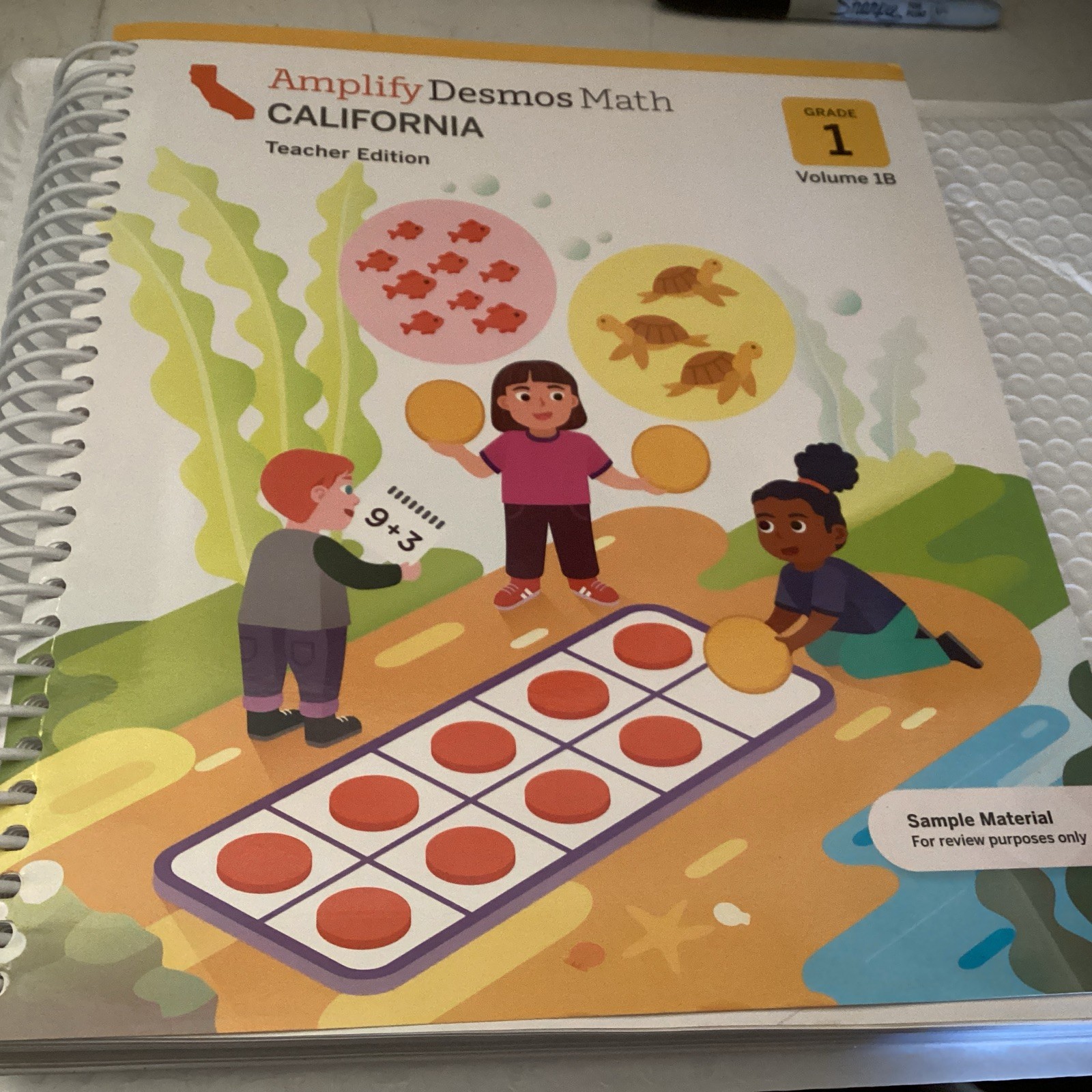 Lot 8 Amplify Desmos Math Grade 1 Teacher Ed Vol 1A 1B Ca Student Vol 1 Ancillar