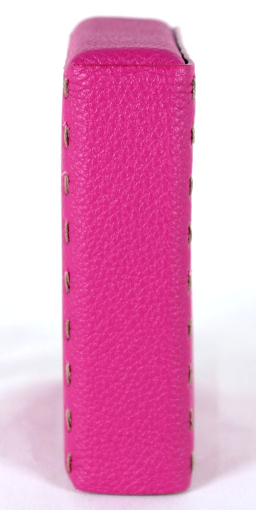 FENDI Pink & Beige Pebbled Leather 100-YEAR ANNIVERSARY Mini Photo Album Book