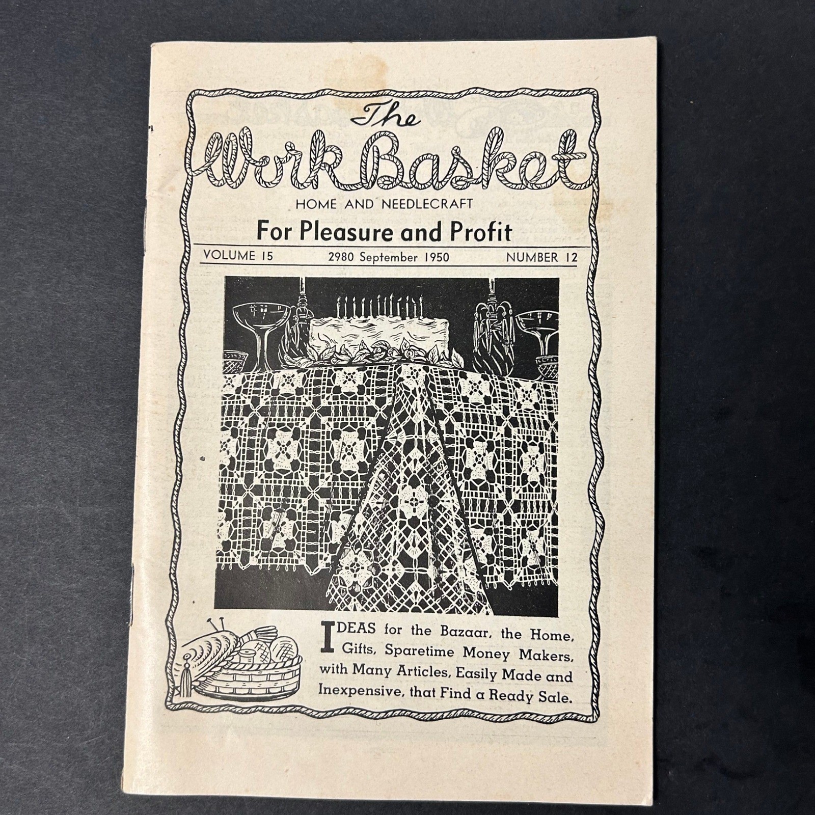 Vintage Workbasket Magazine Lot 4 Issues 1950 1957 Multi Good Needlecraft