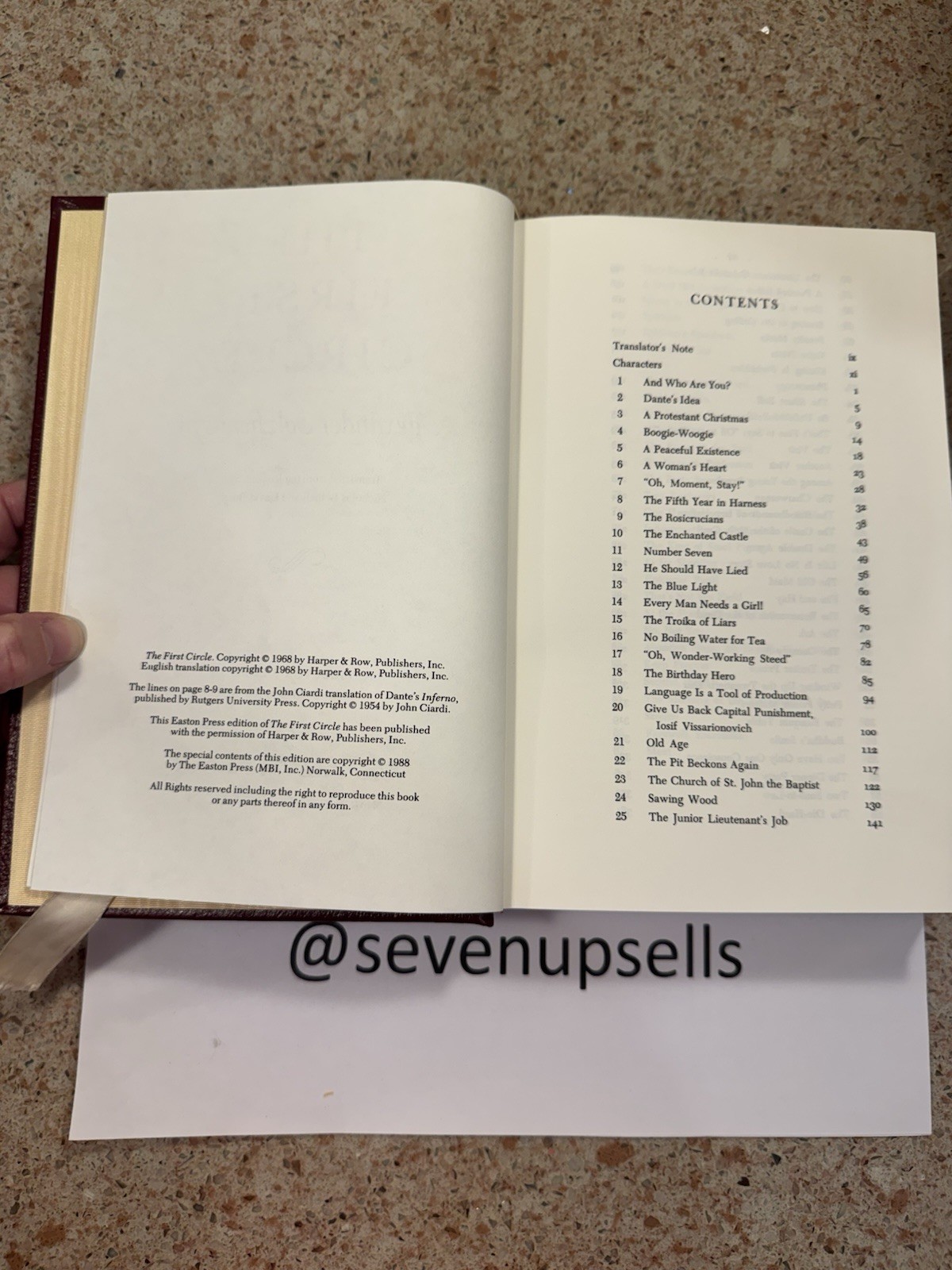 First Circle Alexander Solzhenitsyn Collectors Edition Leather Bound