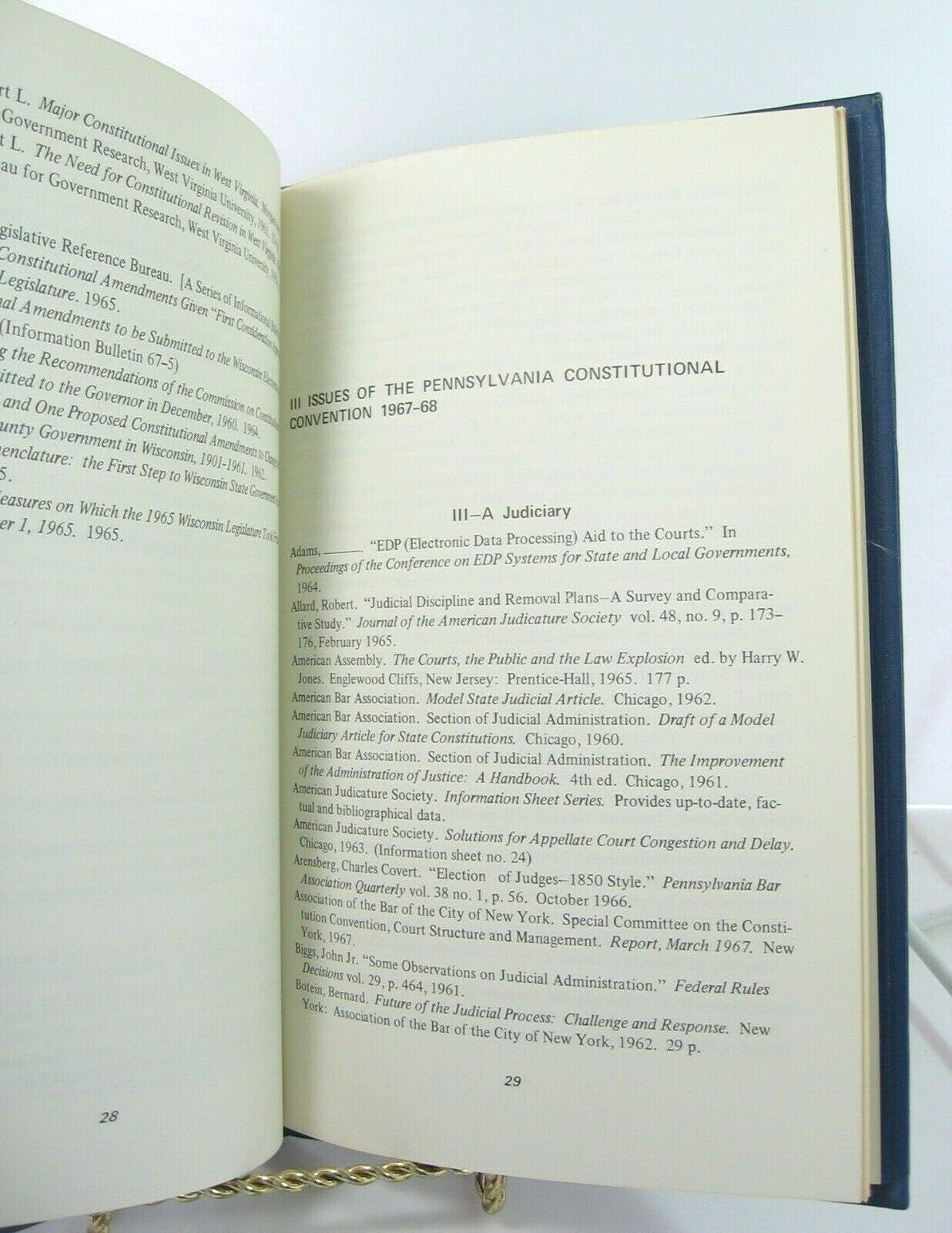 BIBLIOGRAPHY INDEX Pennsylvania Constitutional Convention 1967 1968 A. Frankston
