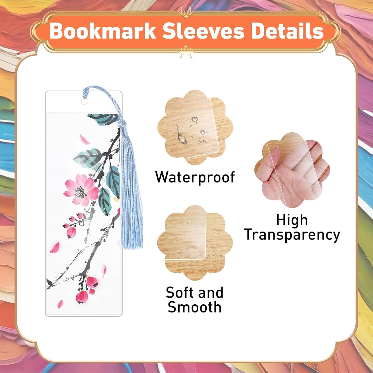 80 Pack Paper Bookmarks with Sleeves & Tassels, Blank White Cardstock Bookmar…