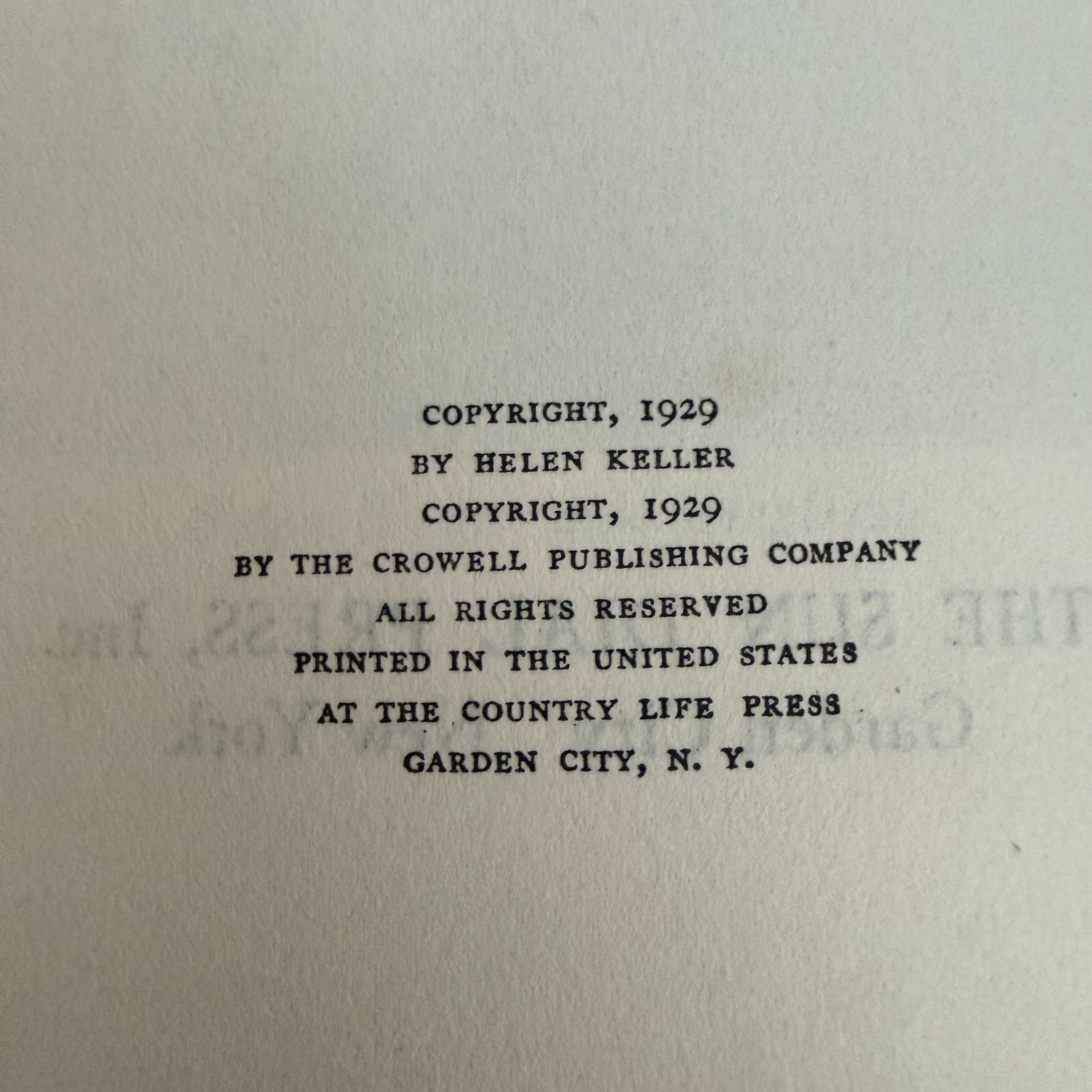 Midstream: My Later Life by Helen Keller – 1937 Sun Dial Press Edition – Vintage