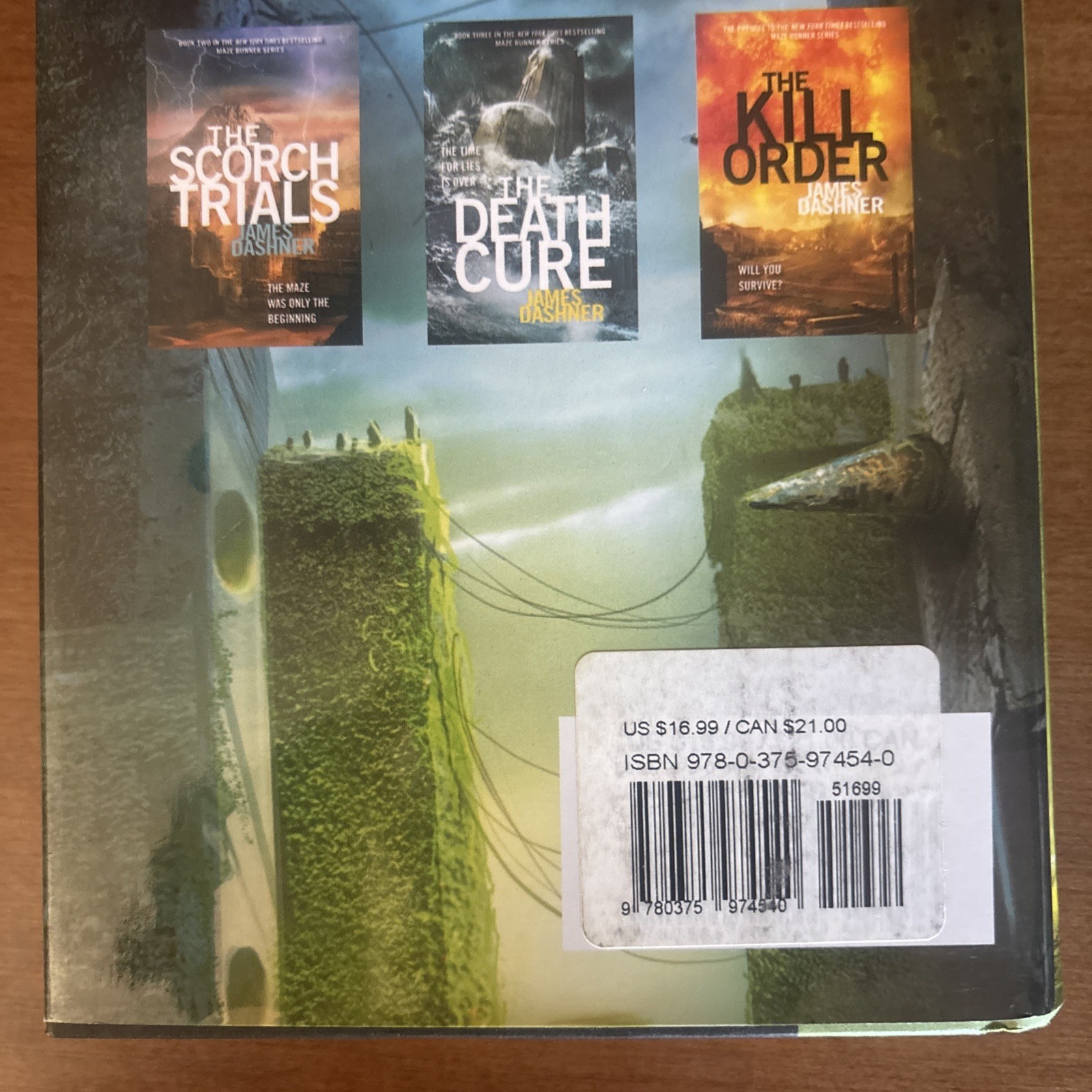 The Maze Runner – James Dashner – Signed/Auto 1st Edition/25th Printing
