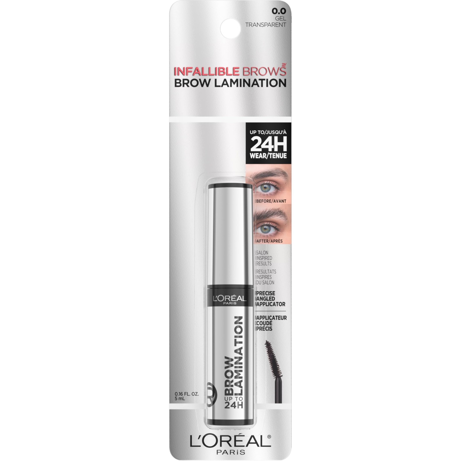 L’Oreal Paris Infallible Up To 24H Wear 0.16 Fl Oz (Pack of 1), Transparent