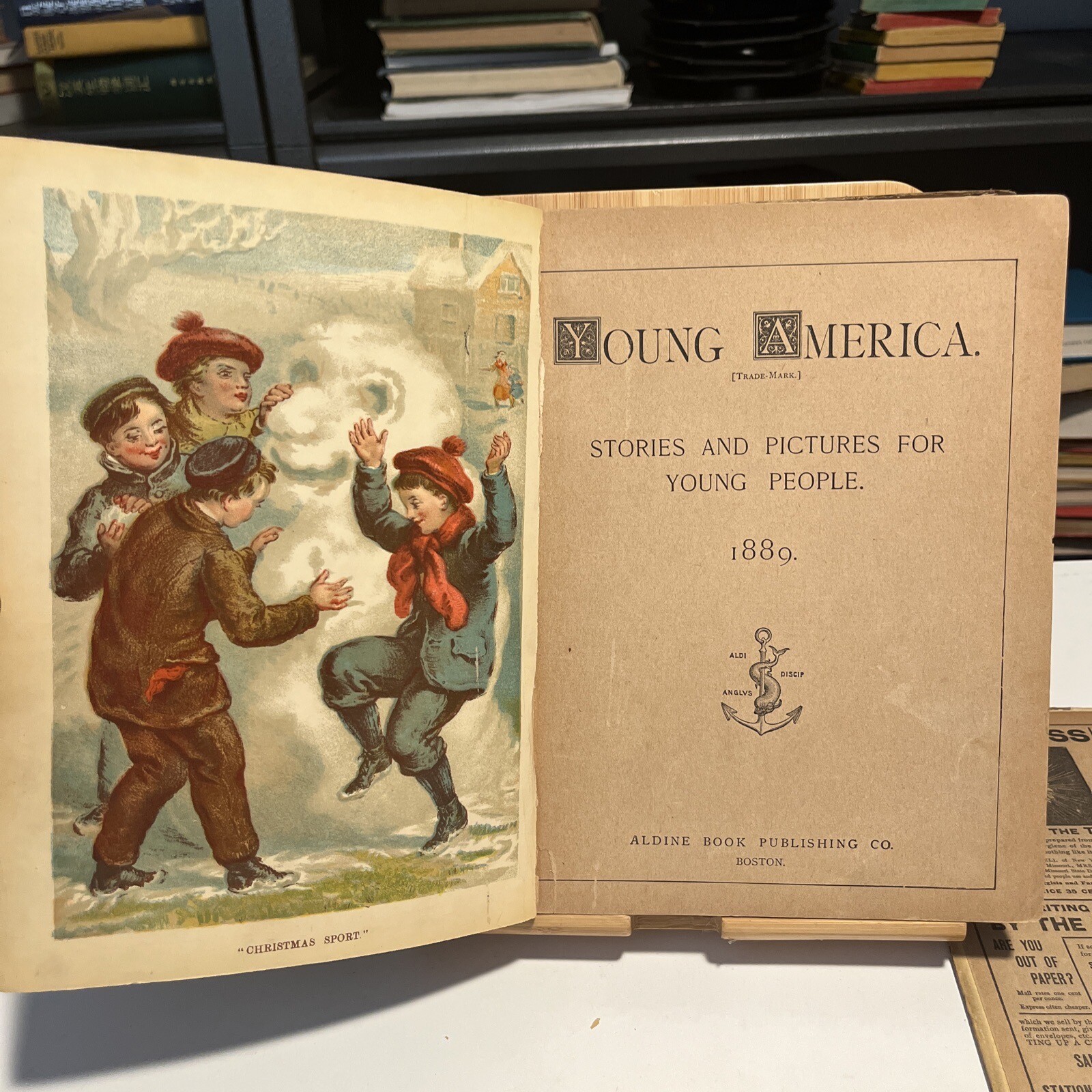 Vintage Rare 1889 Children’s hardcover- 166 pages