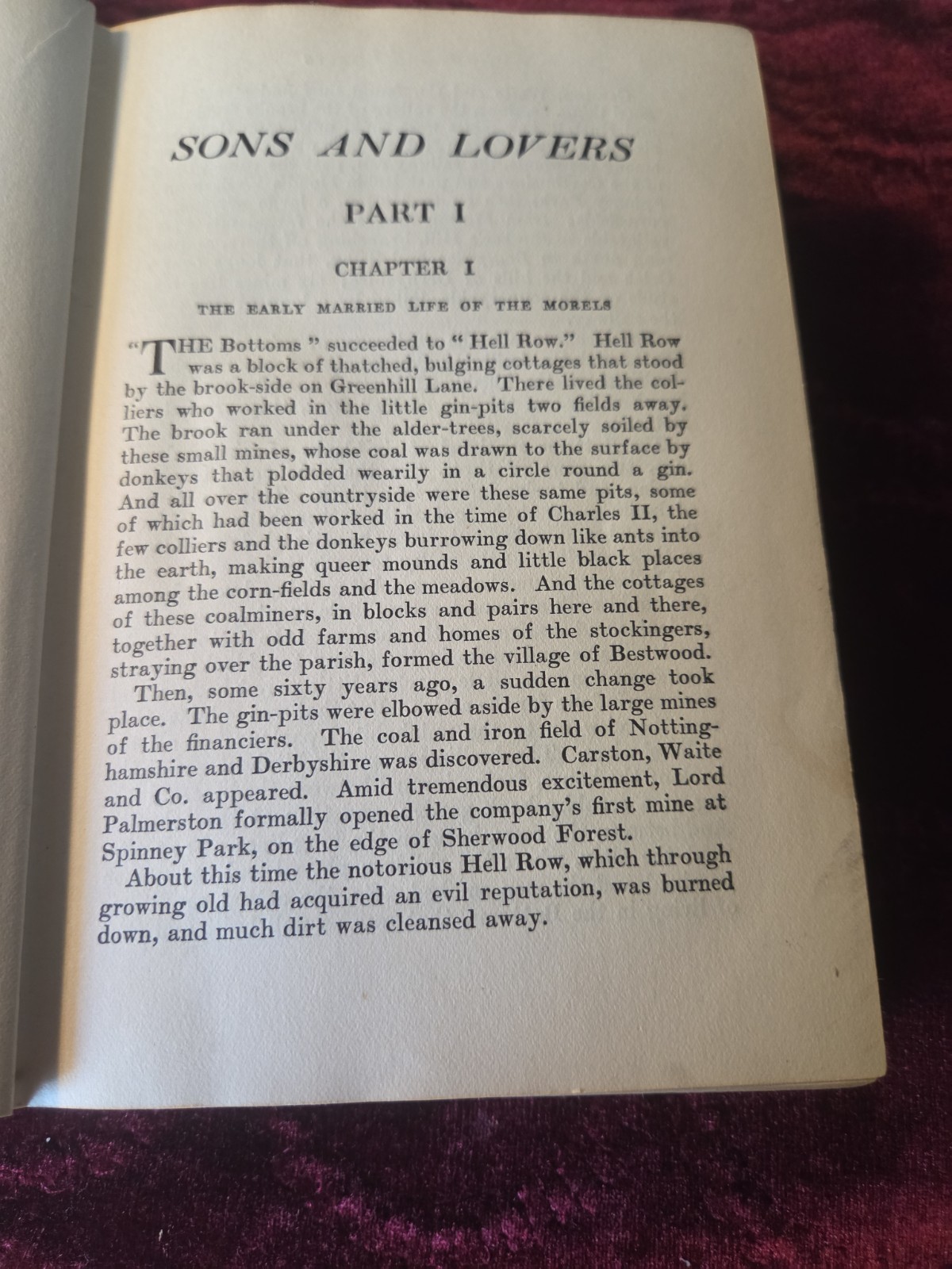 Sons and Lovers by D.H. LAWRENCE ~ First Edition 1913 ~ 1st US Printing
