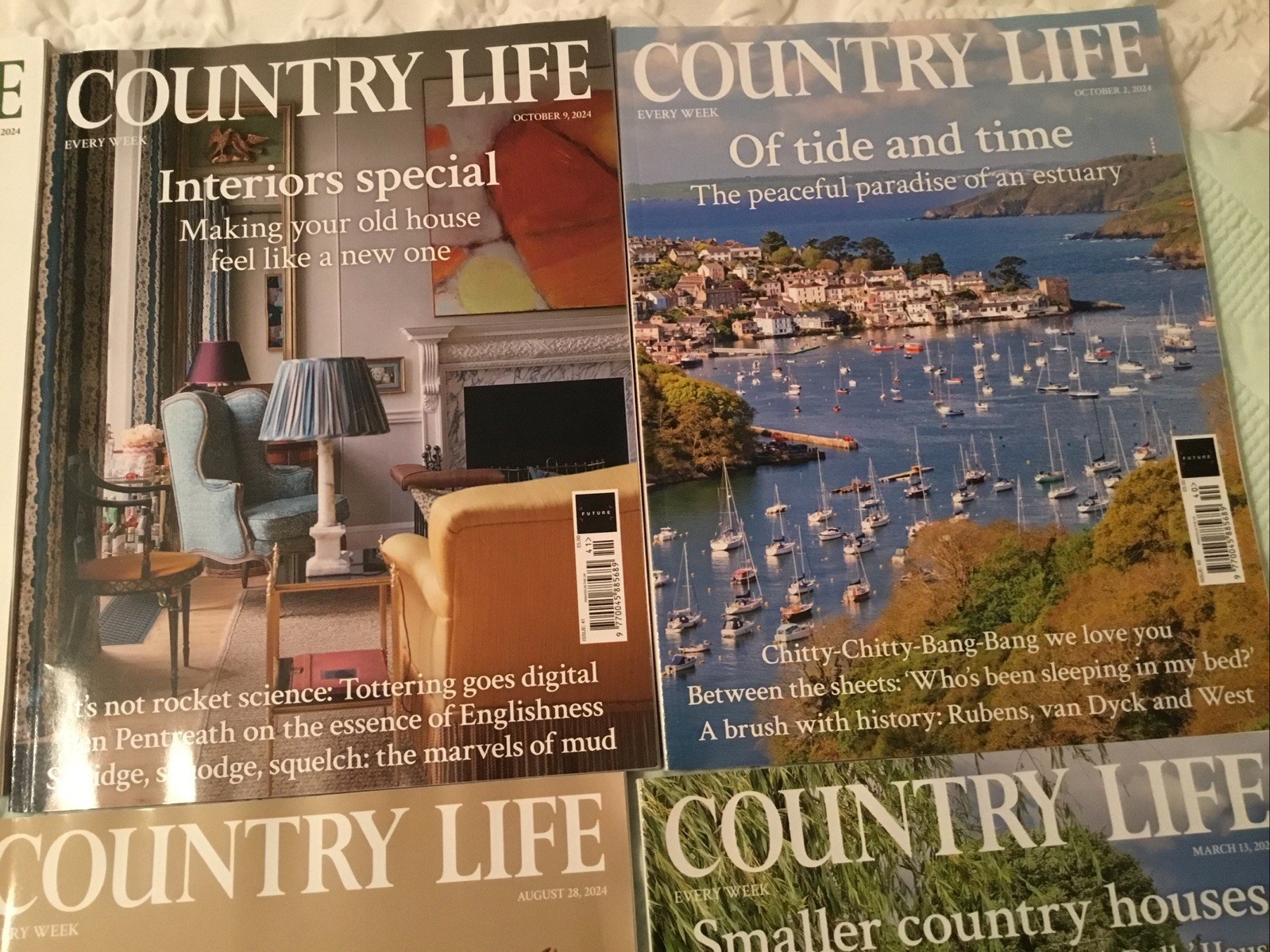 8 Country Life Magazine Bundle All 2024 In Very Good Condition