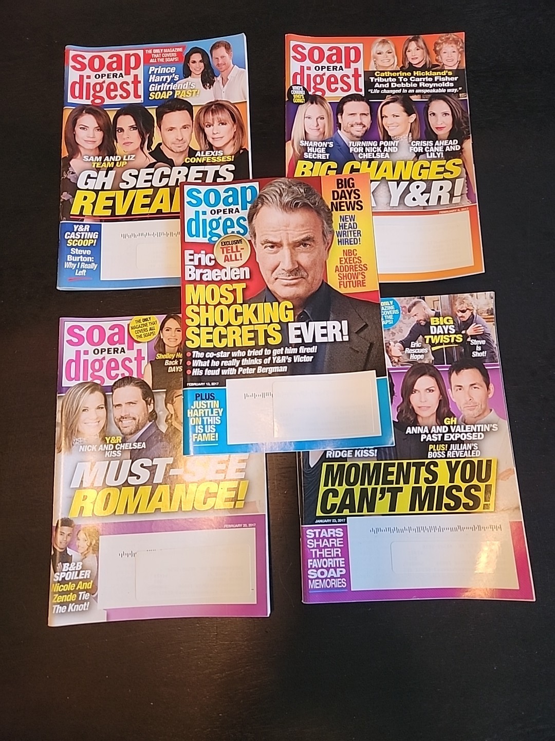 Soap Opera Digest 5-Pack Jan 23, 2017 To Feb 20, 2017