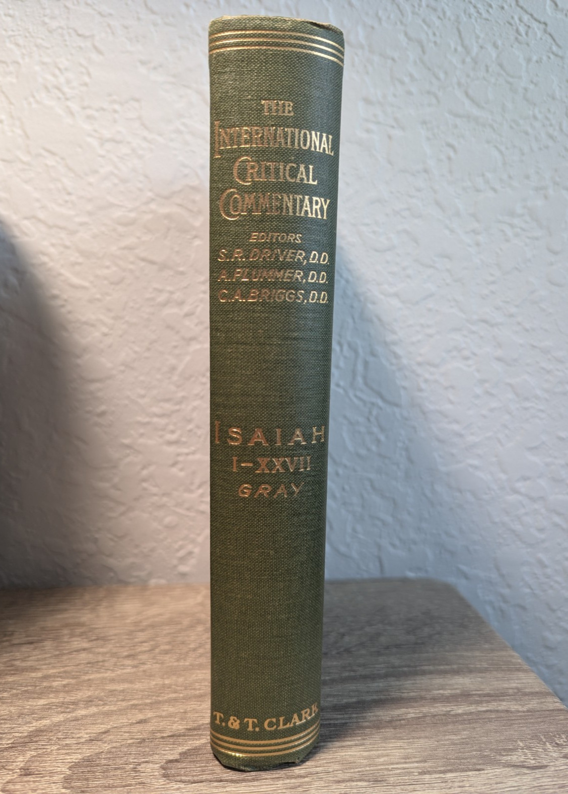 ICC Isaiah I-XXVII George Buchanan Gray 1969 Hardcover T&T Clark Commentary