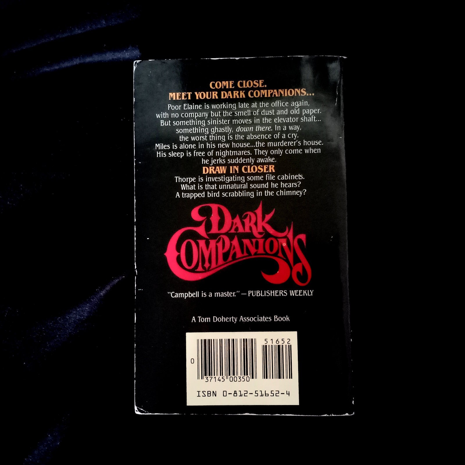 Dark Companions by Ramsey Campbell, Tor Books 1985, Paperback, Collection
