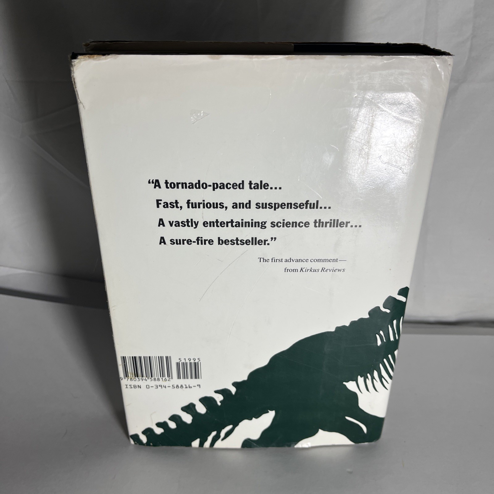 Jurassic Park – Michael Crichton (Hardcover) First Trade Edition/Print, 1st