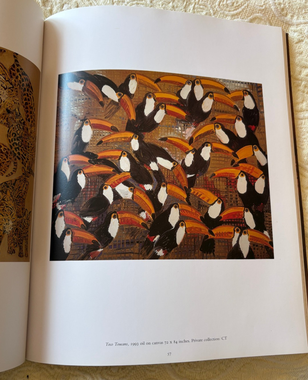 Hunt Slonem INSCRIBED Exotica Art Exhibit Catalog 1997 Softcover 144 Pages