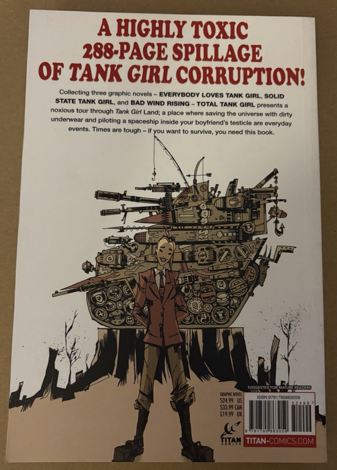 Total Tank Girl – Omnibus – Graphic Novel – Paperback – 288 Pages – NEW